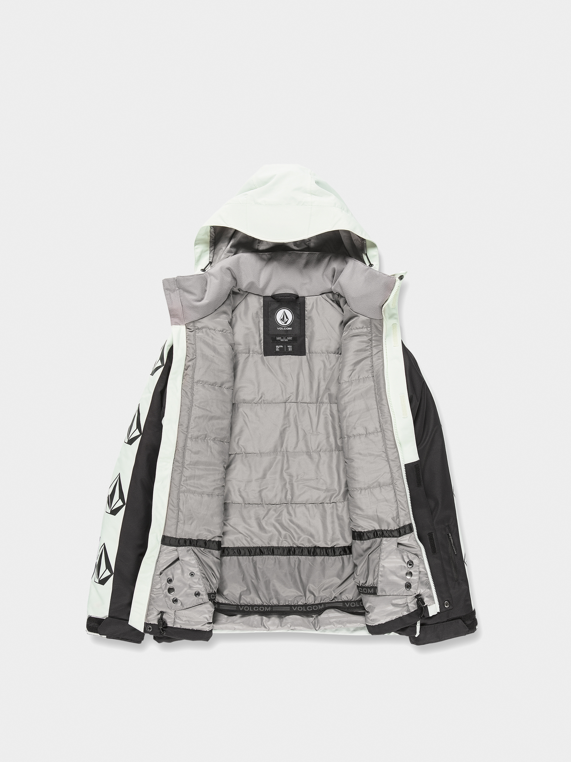 Volcom Iconic Stone Ins Snowboard jacket - white, black (ice green)
