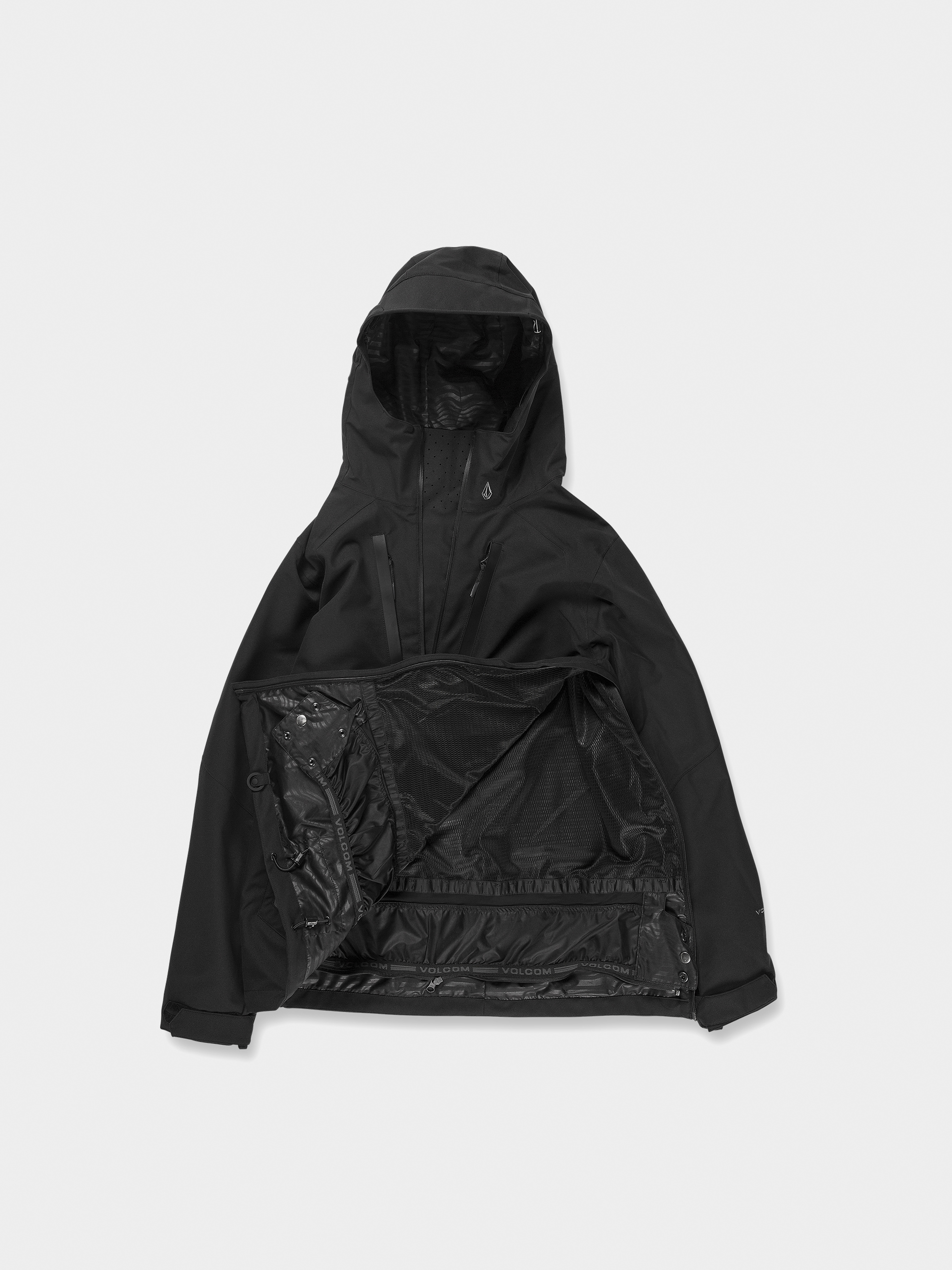 Mens Volcom Brighton Pullover Snowboard jacket (black)