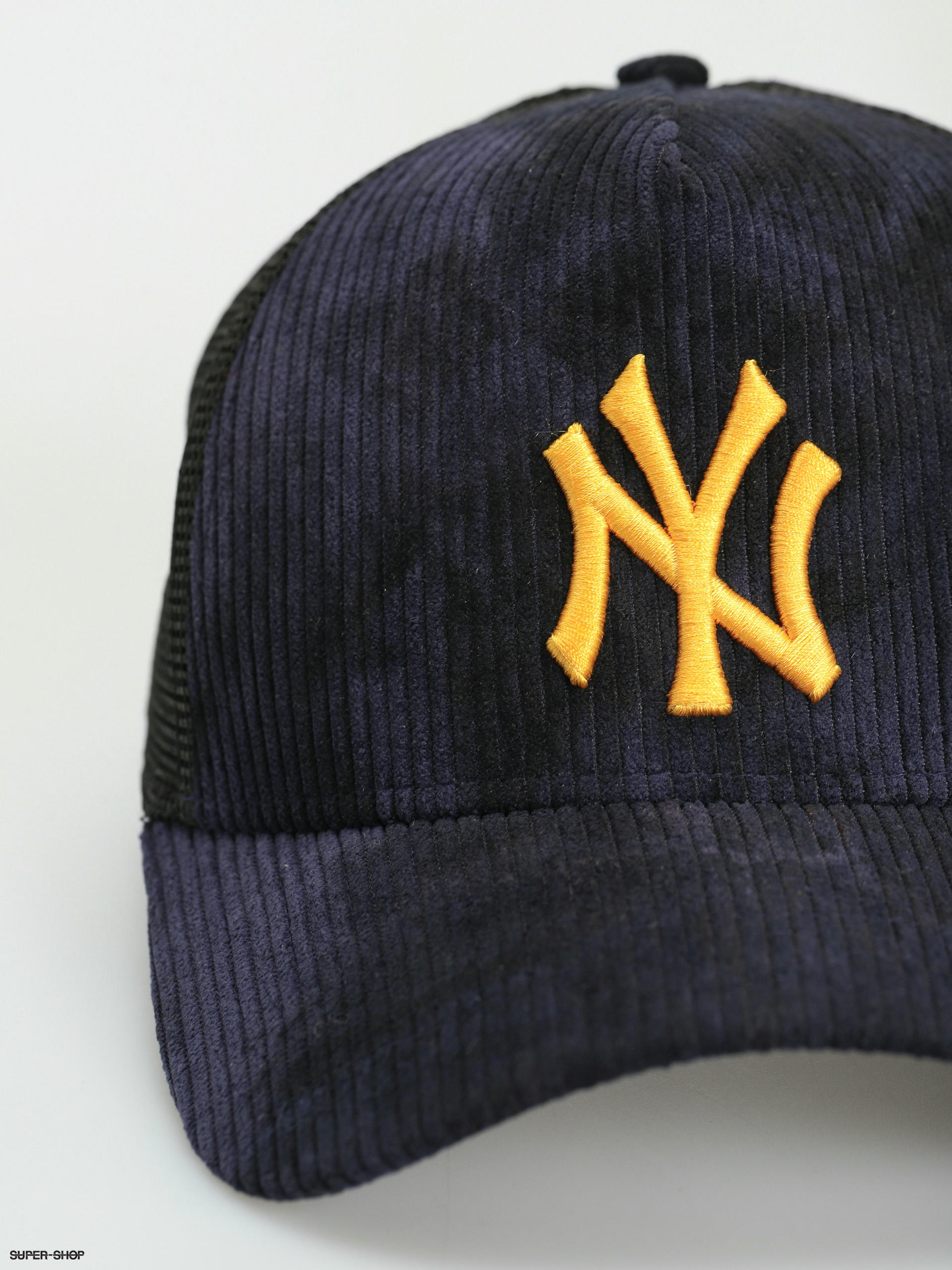 New Era Tie Dye Cord Trucker New York Yankees Cap (navy/yellow)