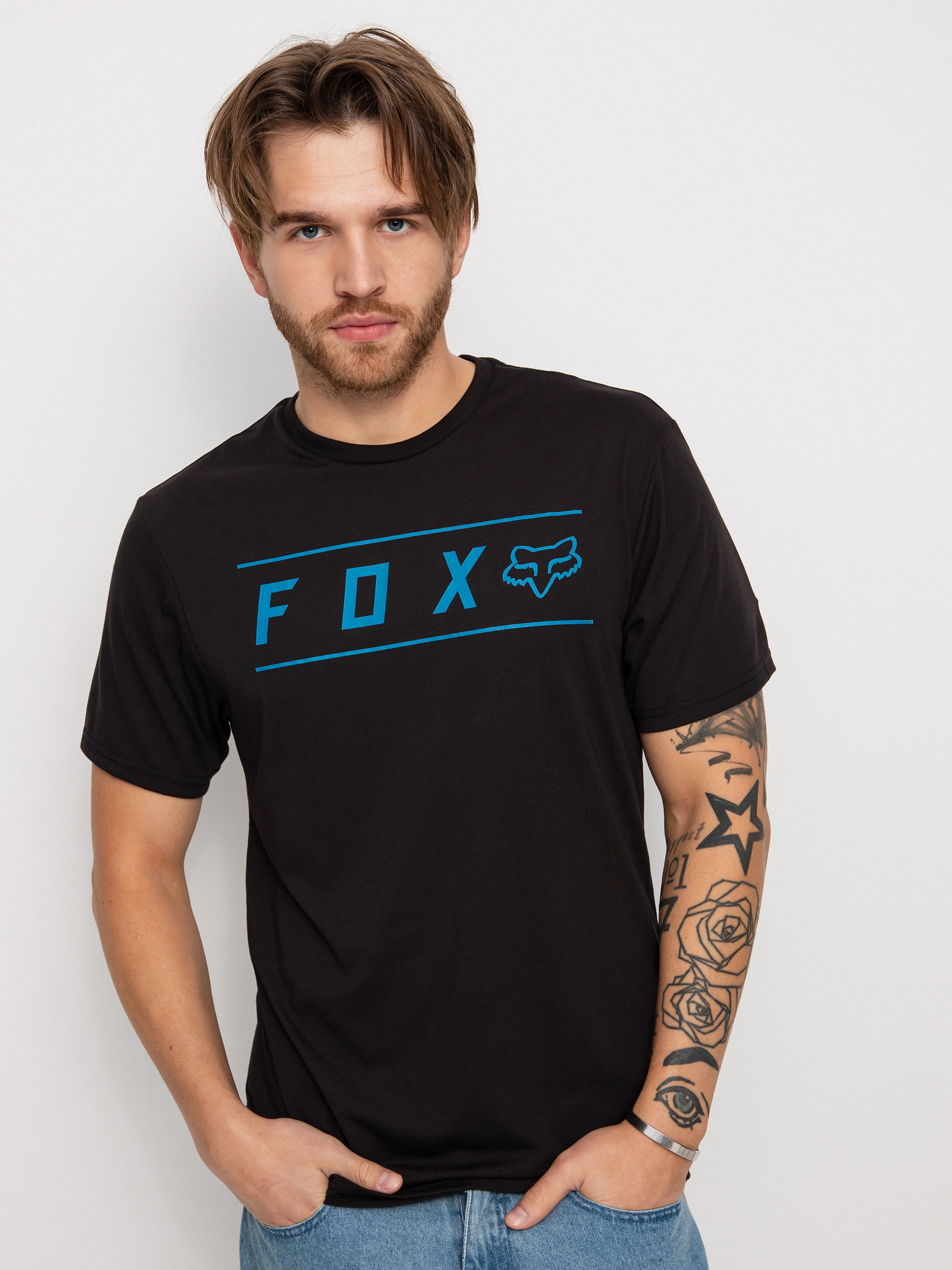 Fox Pinnacle Tech T-shirt (blk/blu)