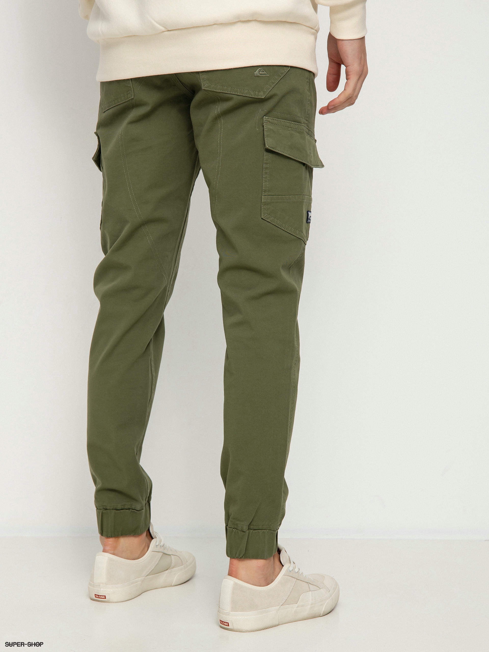 Quiksilver Cuffed Cargo Pants (four leaf clover)