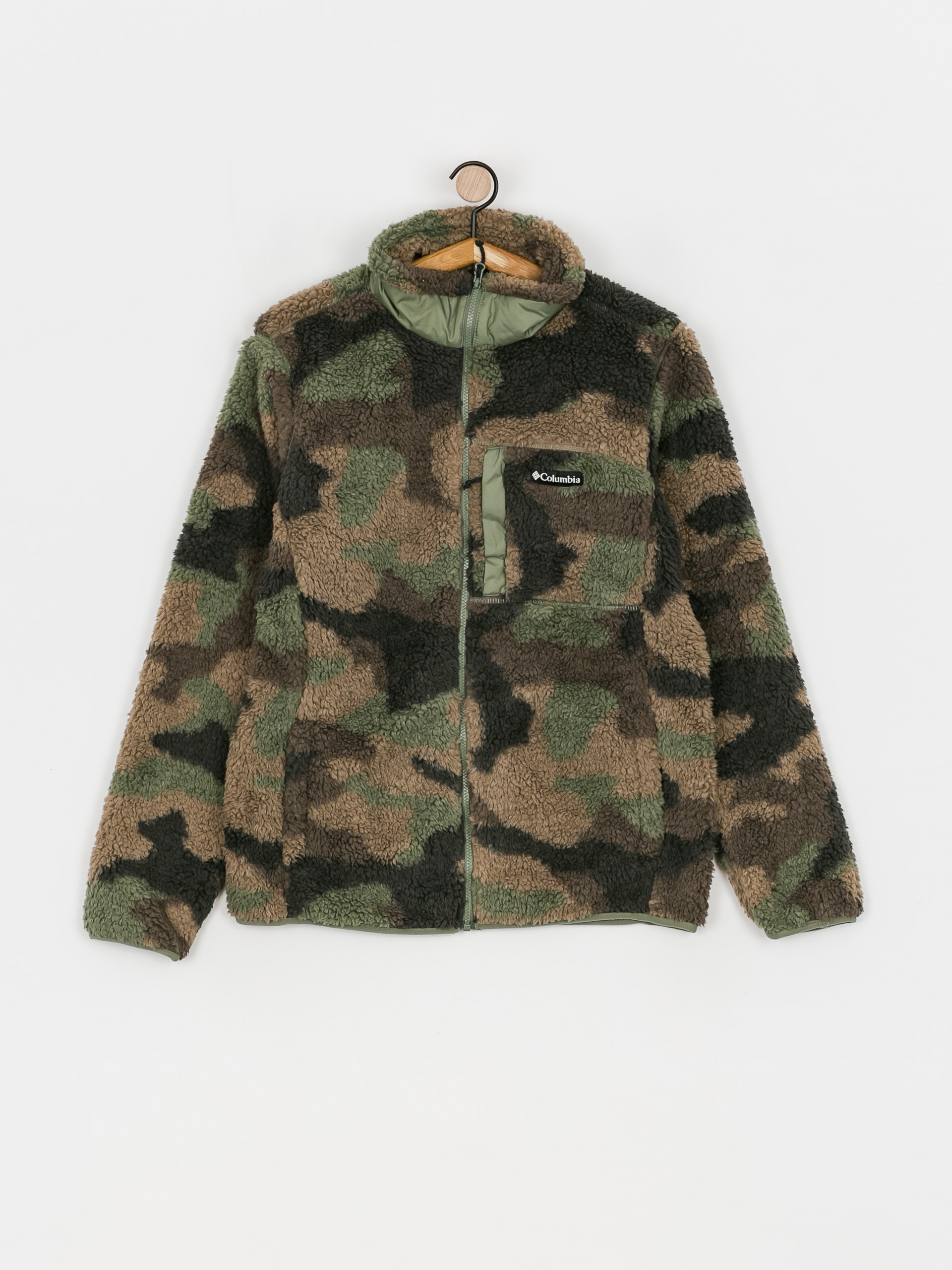 Mens Columbia Winter Pass Print Fleece Full Zip Fleece  (cypress mod cam)