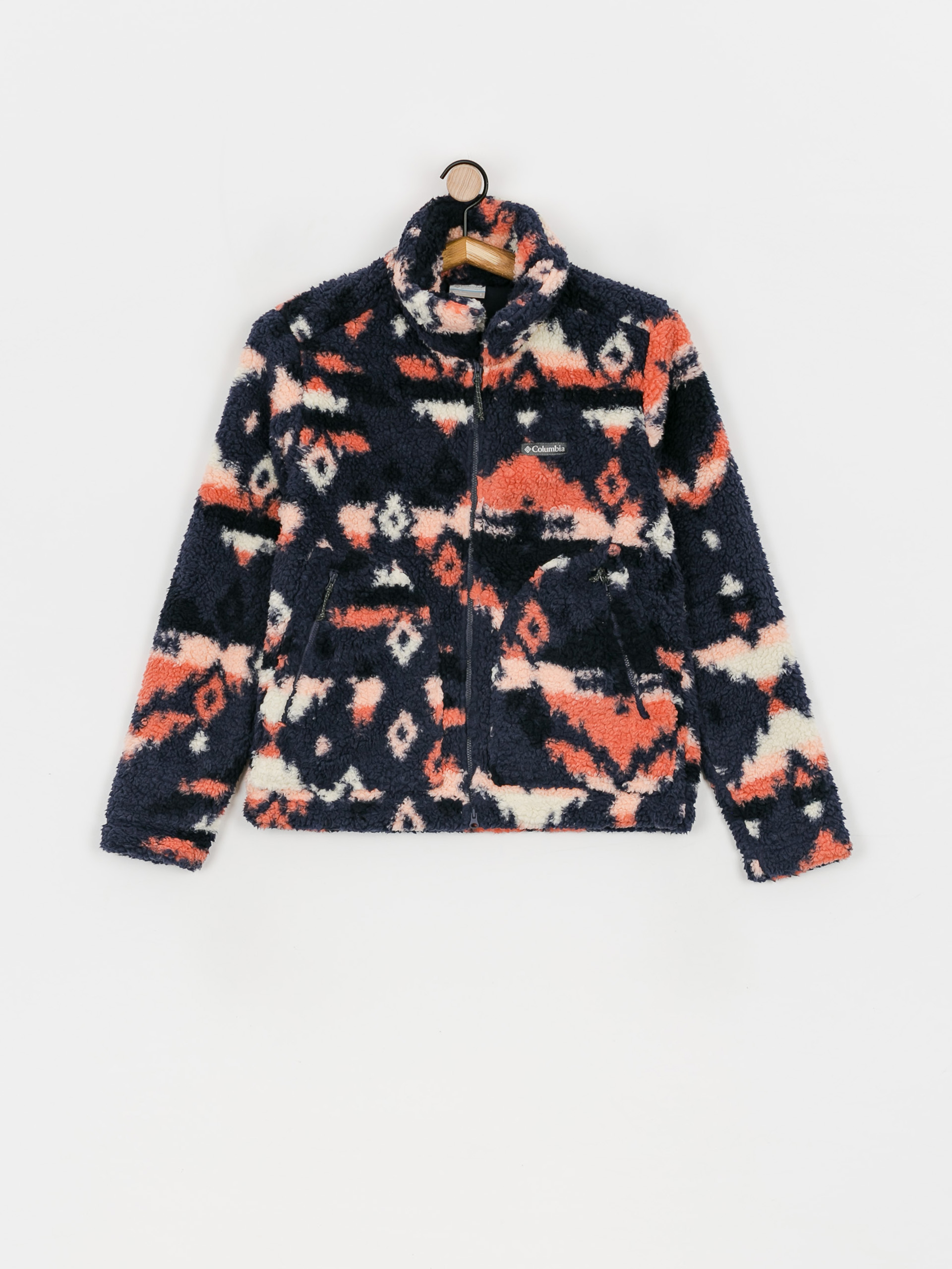 Womens Columbia Winter Pass Sherpa FZ Fleece (nocturnal rocky)