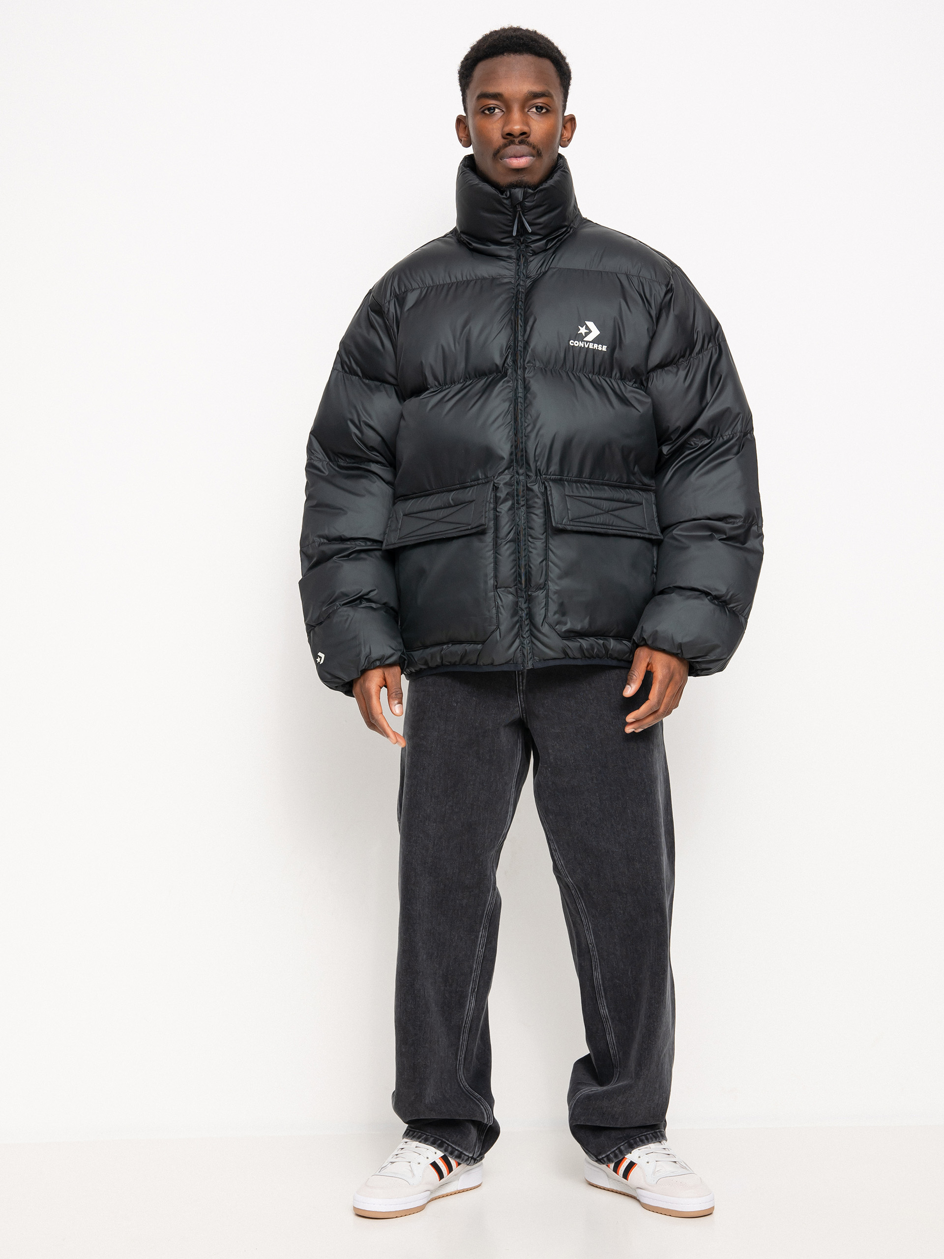 Converse Patch Pocket Core Puffer Jacket (black)