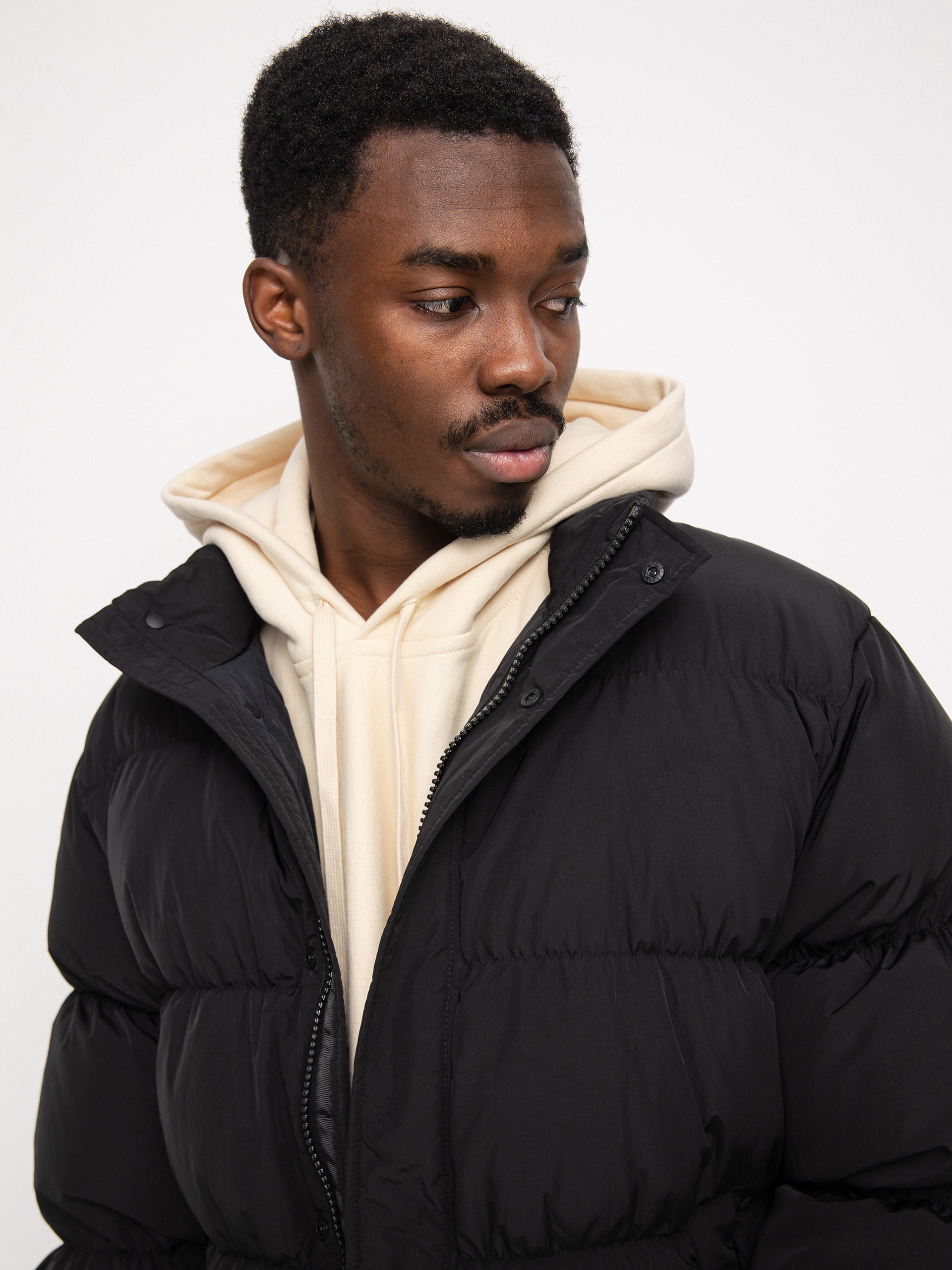 Stussy Ripstop Down Puffer Jacke (black)