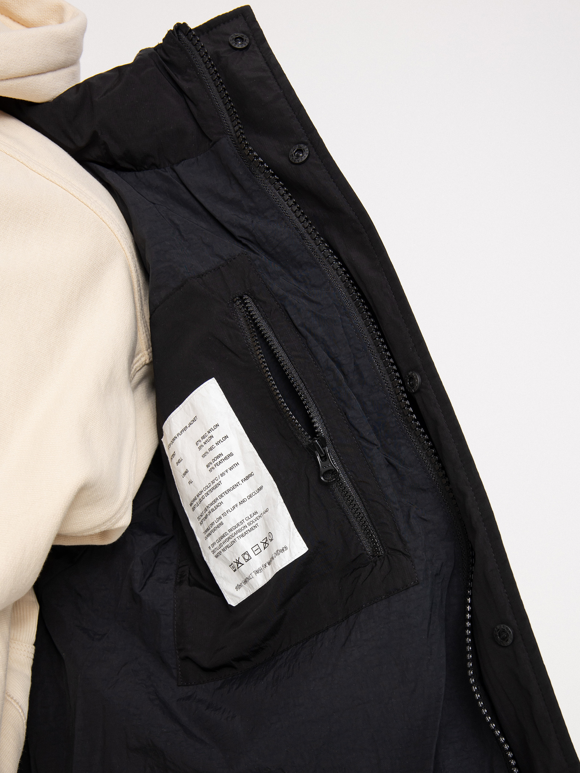 Stussy Ripstop Down Puffer Jacke (black)