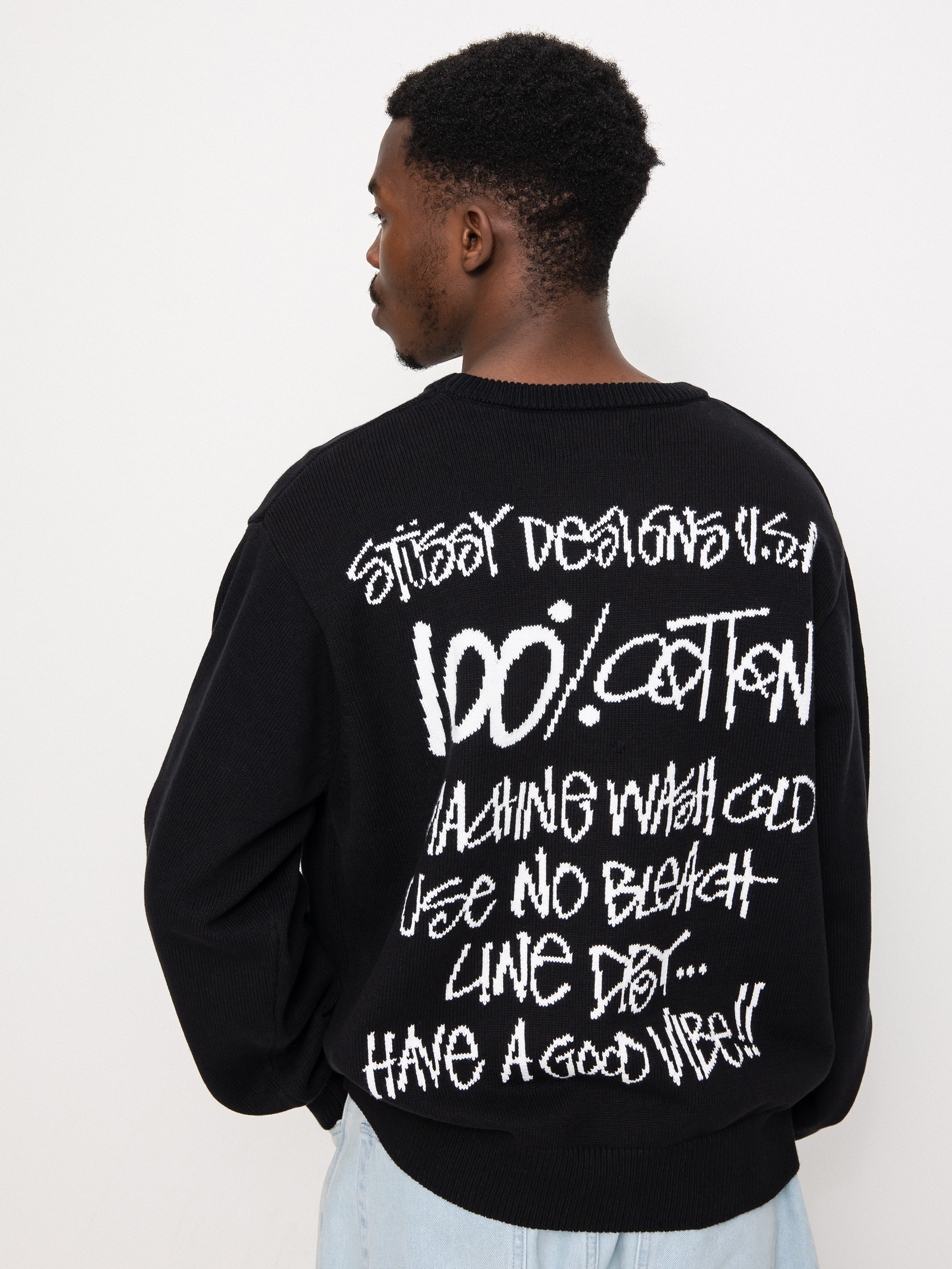 Stussy Care Label Sweater (black)