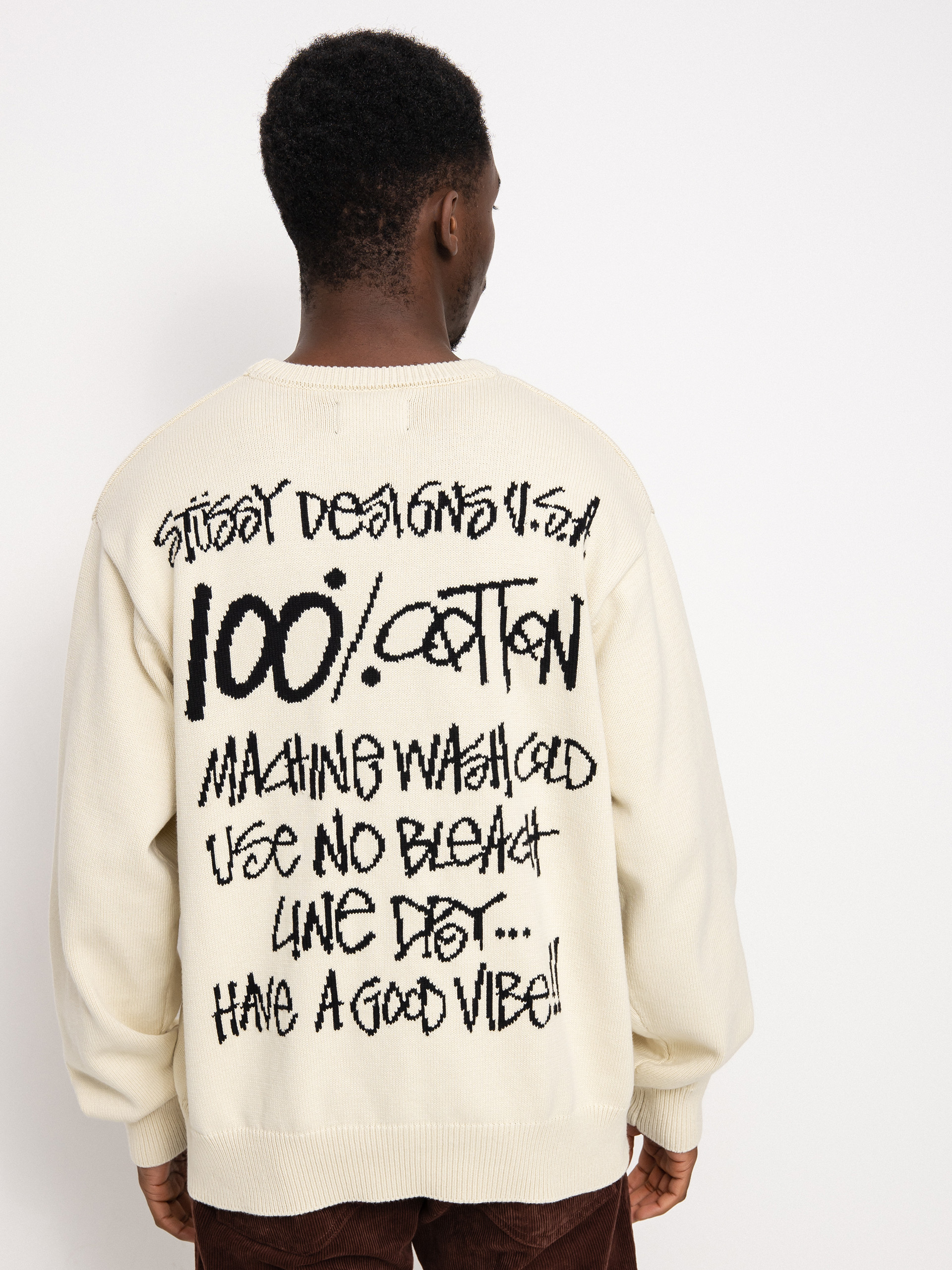 Stussy Care Label Sweater - beige (natural)