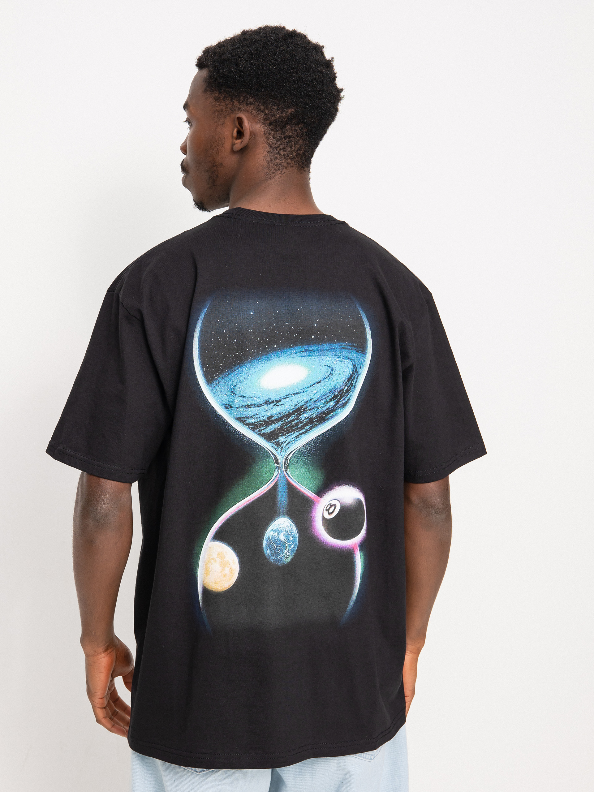 ★韓国の人気★【Stussy】★GALAXY TEE★BLACK★ Stussy Stussy Galaxy Logo Tee T-Shirt Black - L - NWT | Grailed