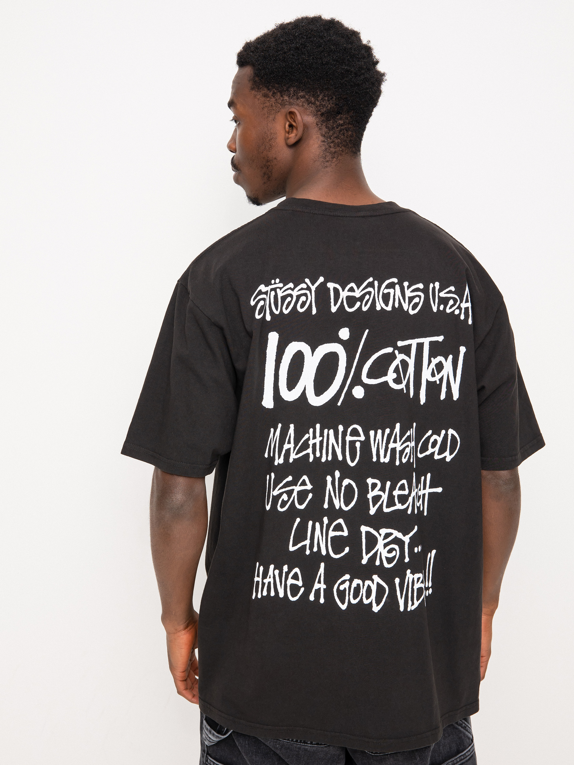Stussy 100% Pig. Dyed T-shirt - black (black)