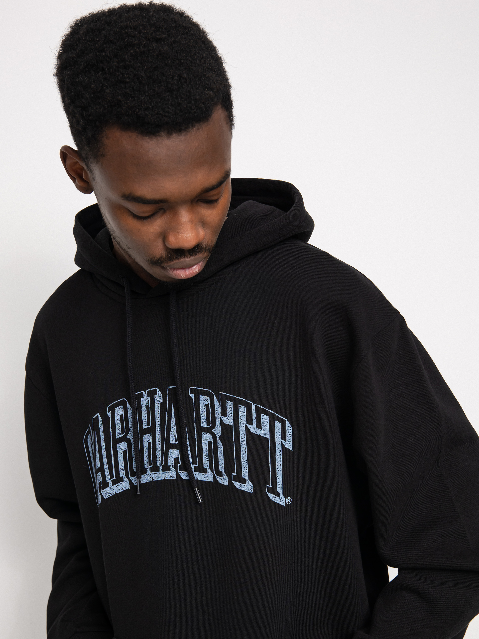 Carhartt WIP Scrawl HD Hoodie (black/misty sky)
