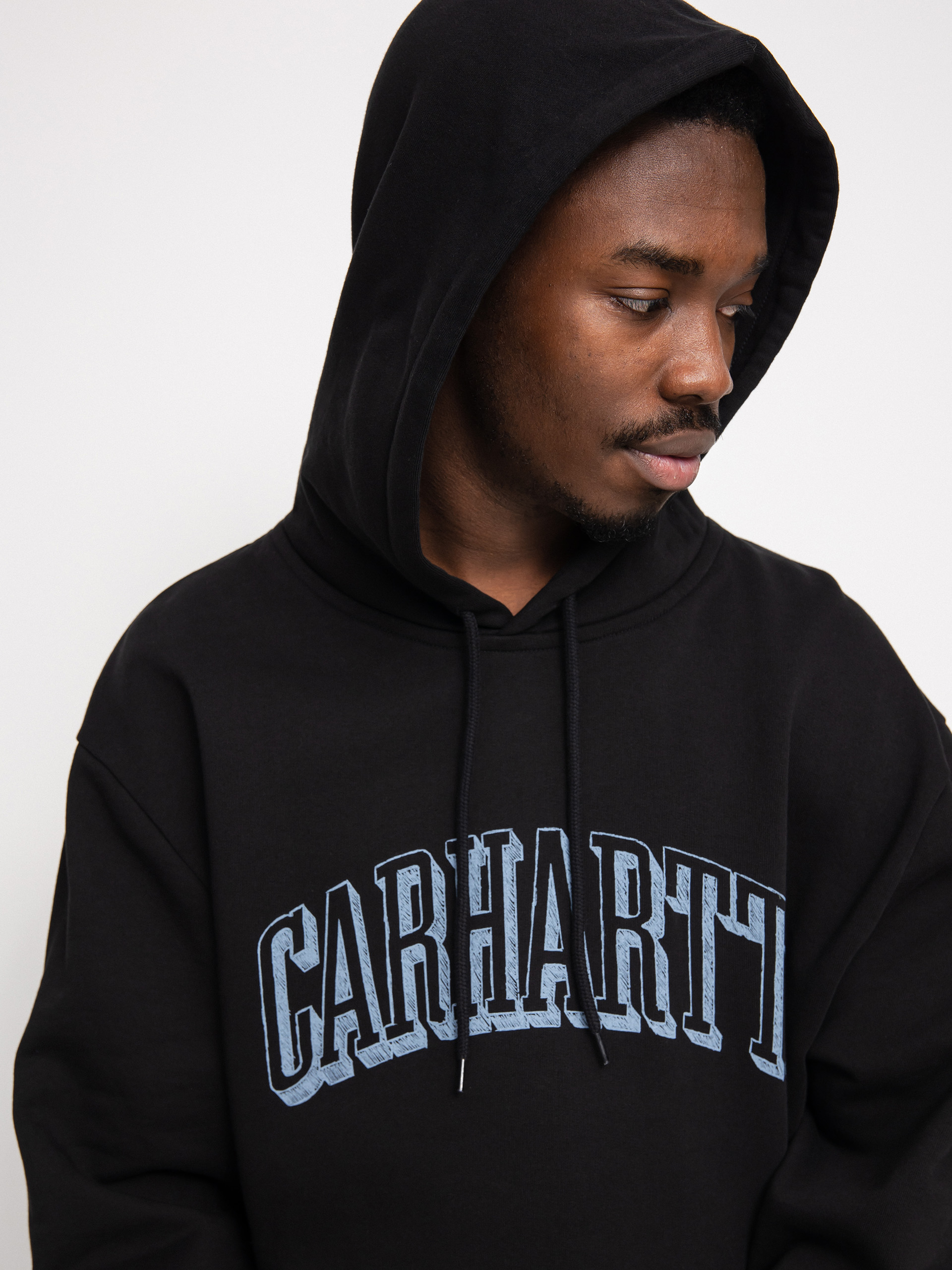 Carhartt WIP Scrawl HD Hoodie (black/misty sky)