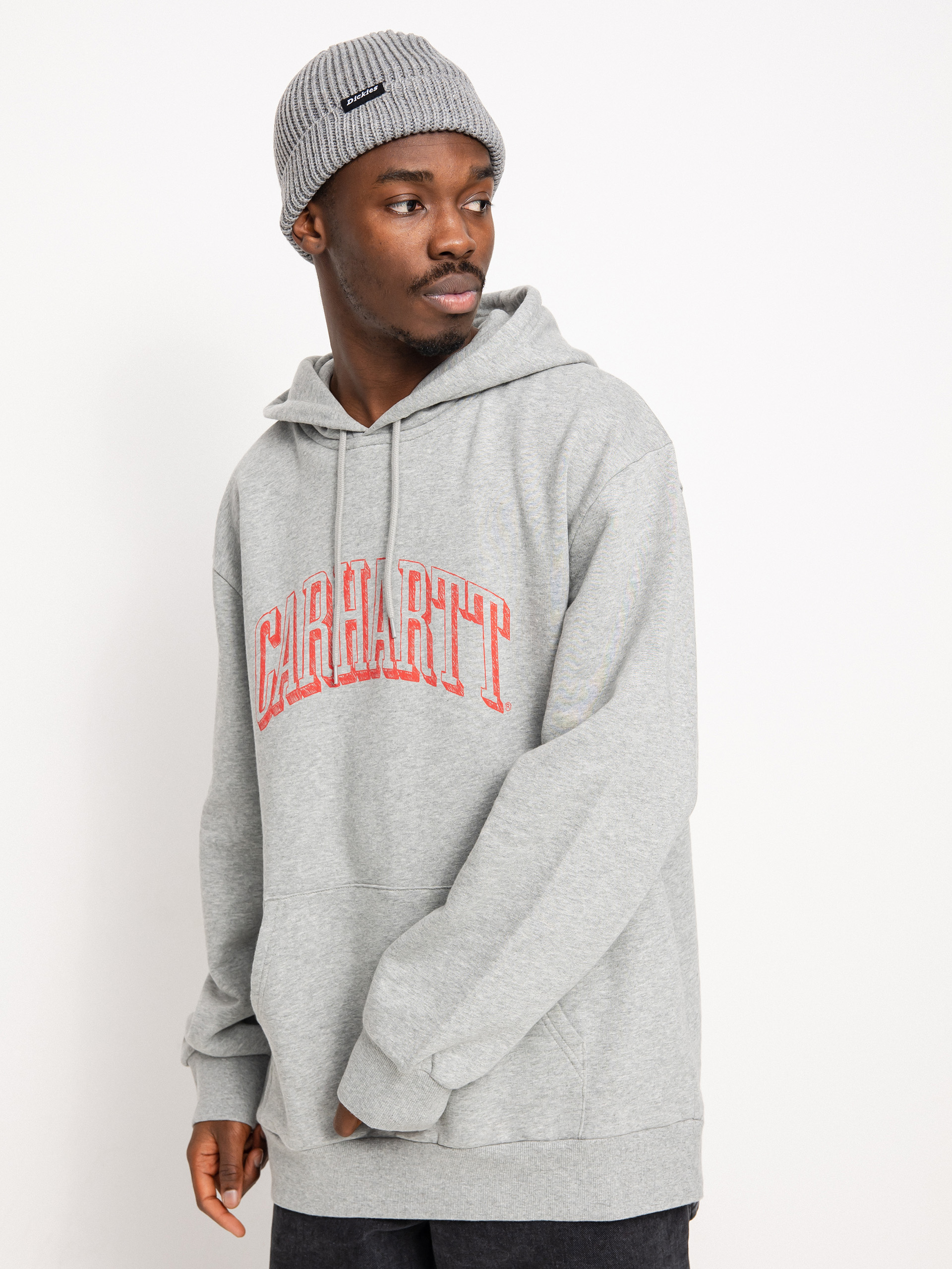 Carhartt WIP Scrawl HD Hoodie (grey heather/rocket)