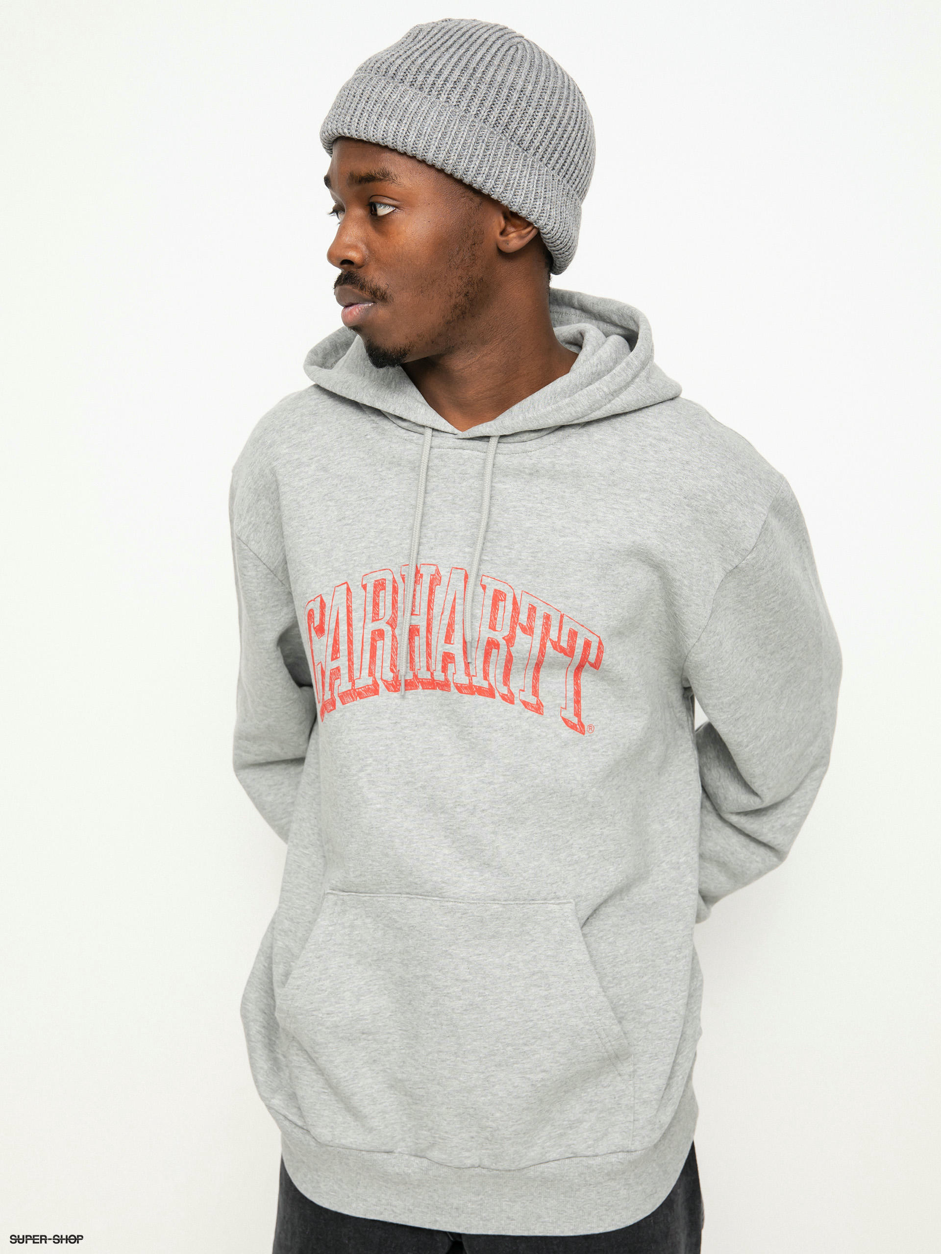 Carhartt WIP Scrawl HD Hoodie grey heather rocket