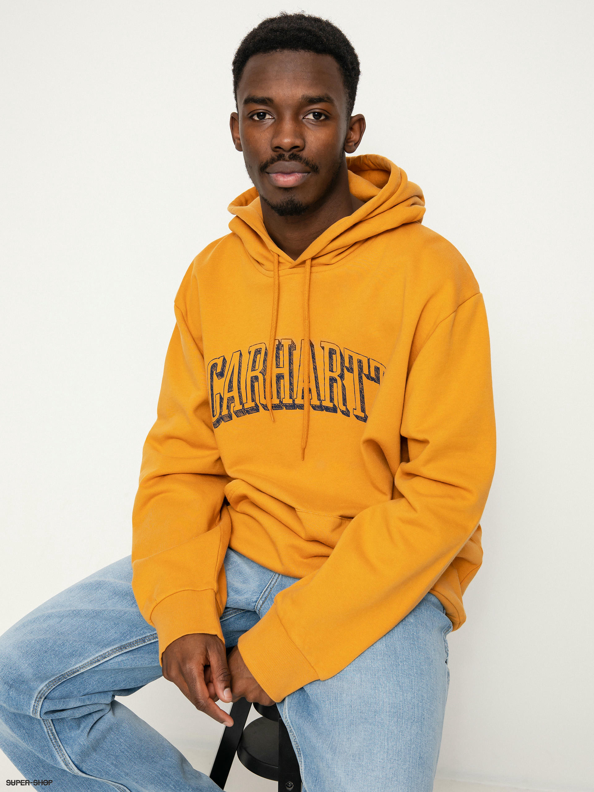 W' Hooded Carhartt Sweatshirt Soft Yellow