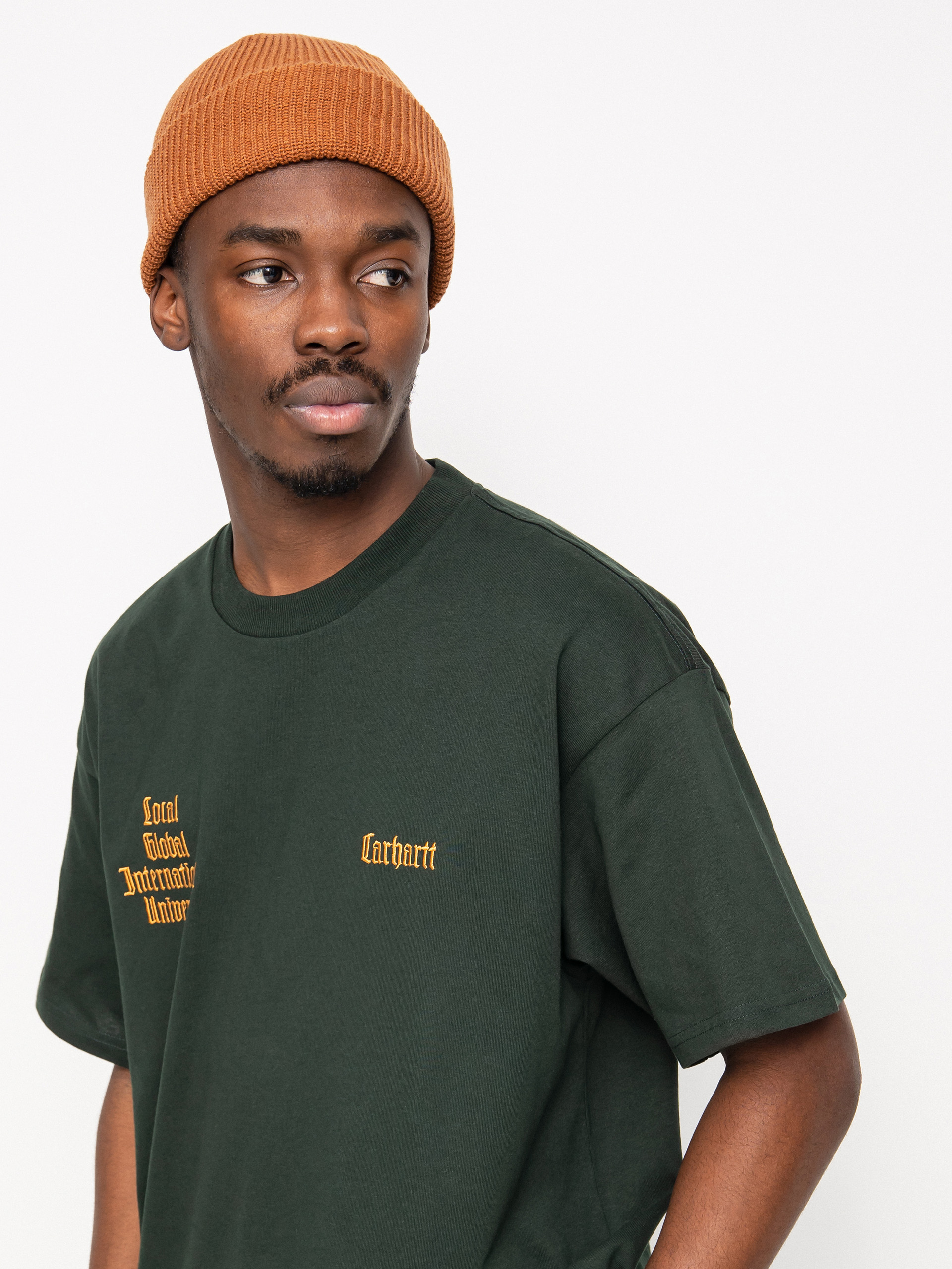 Carhartt WIP Letterman T-shirt (dark cedar/ochre)