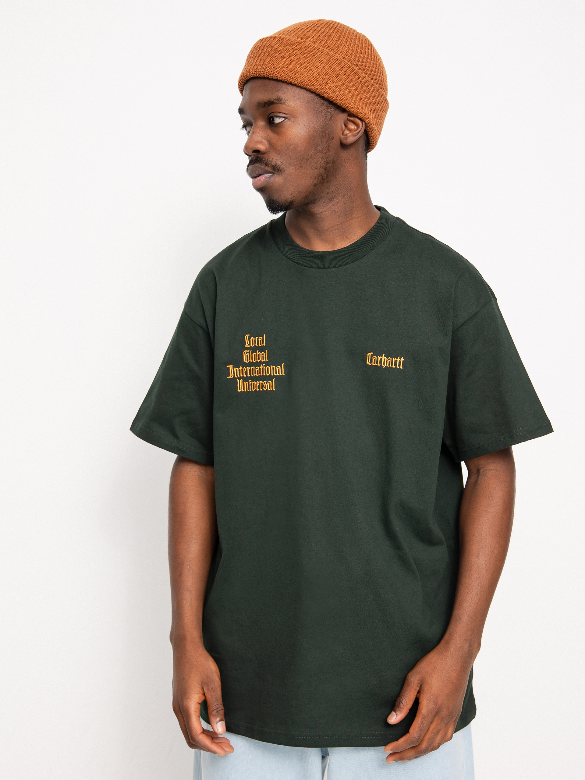Carhartt WIP Letterman T-shirt (dark cedar/ochre)