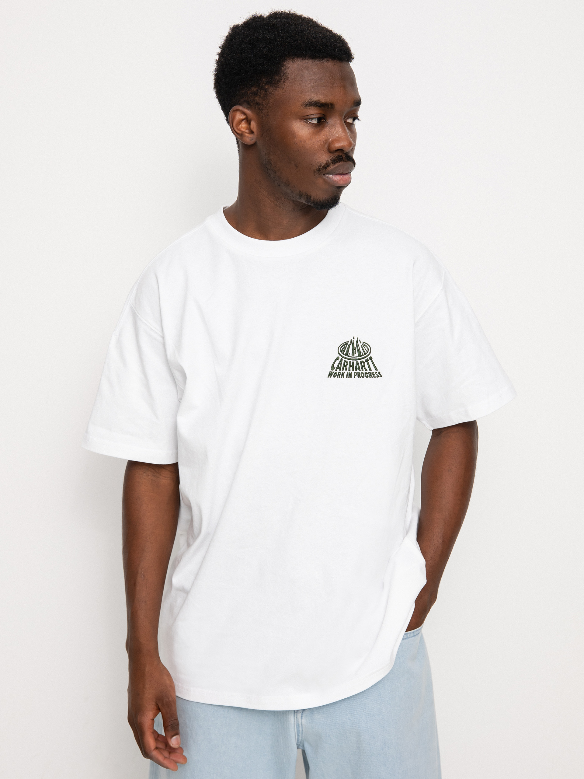 Carhartt WIP City T-Shirt (white/dark cedar)