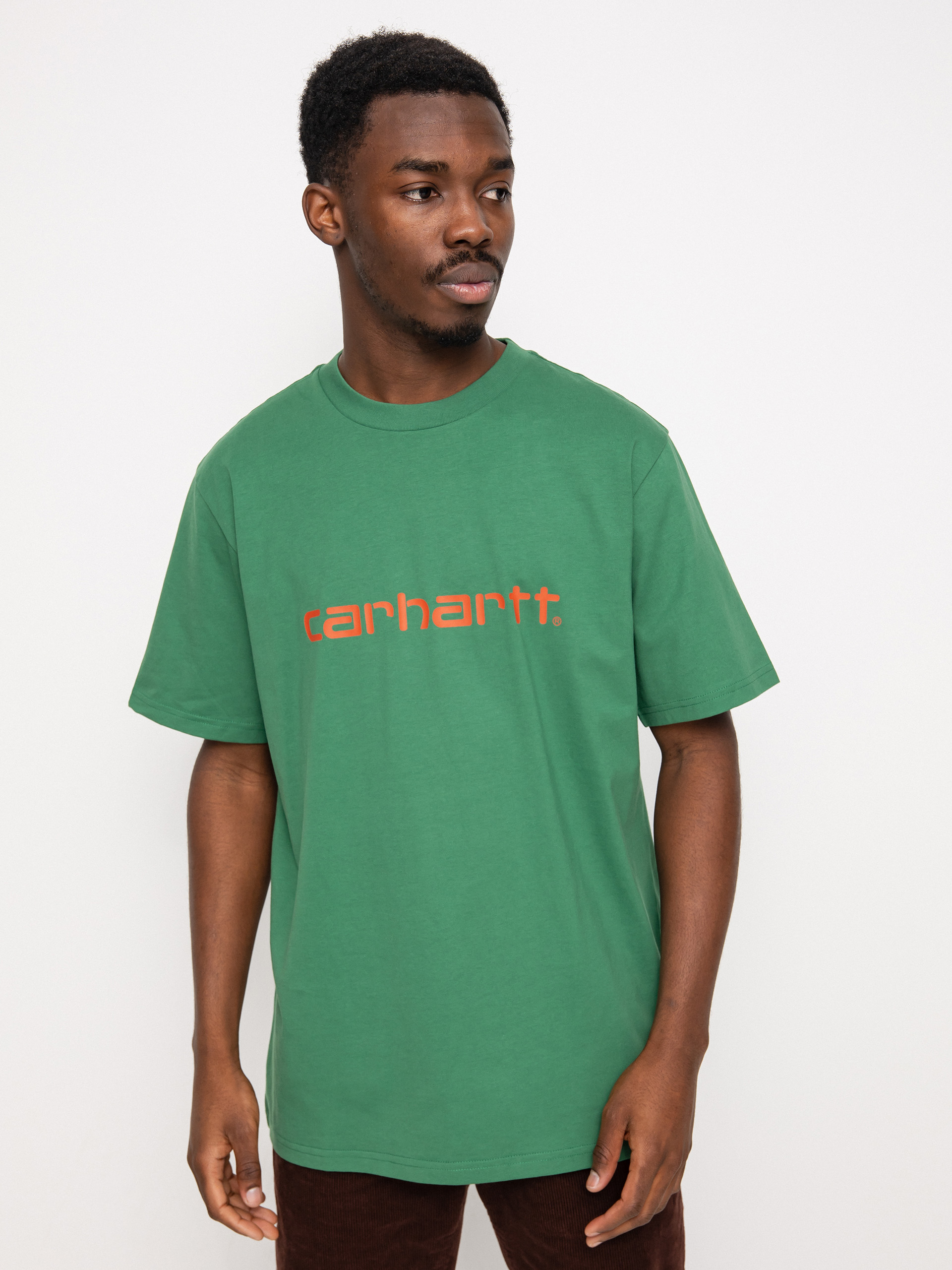 Carhartt WIP Script T-shirt - brown (bonsai/brick)
