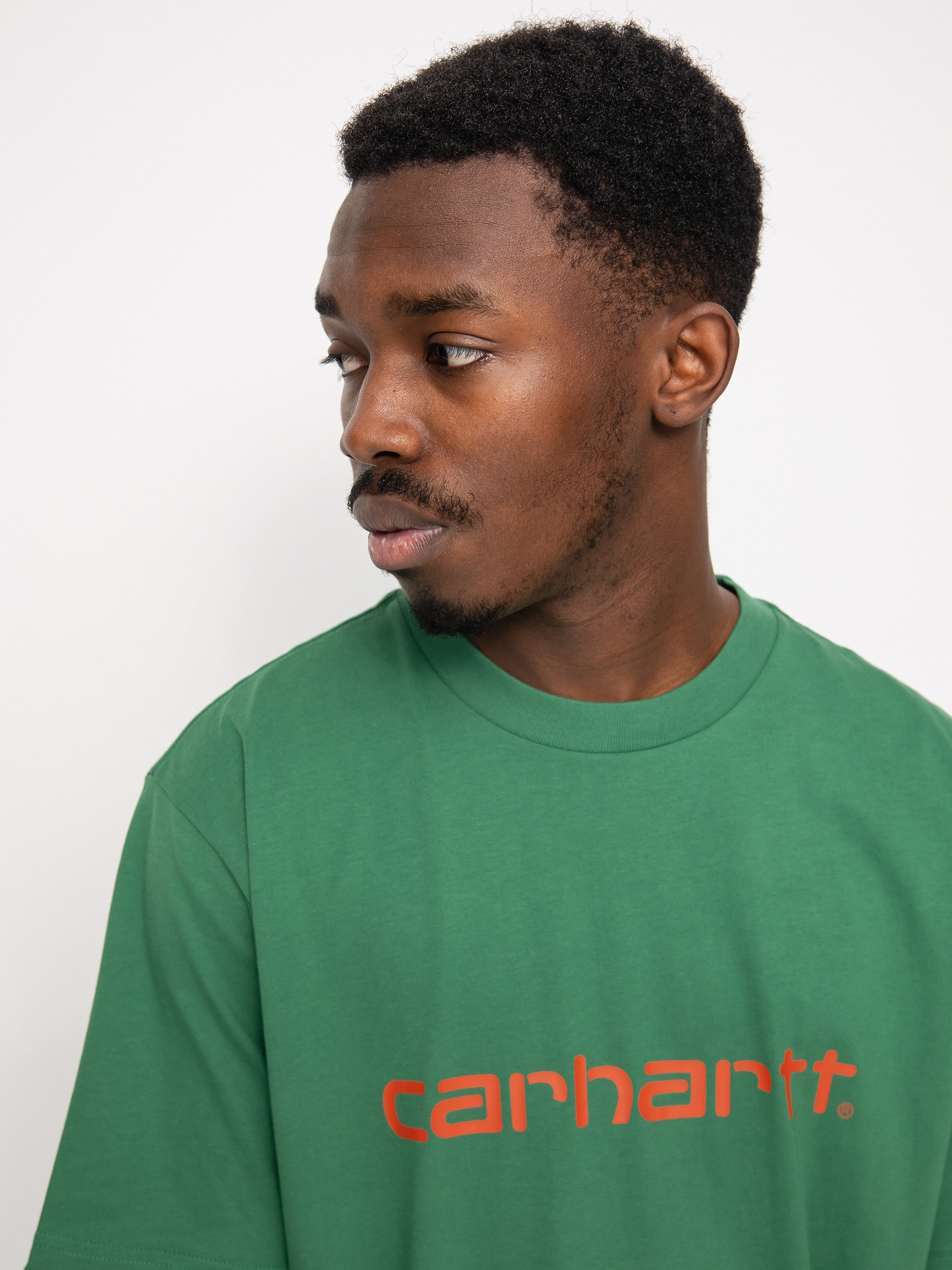 Carhartt WIP Script T-shirt (bonsai/brick)