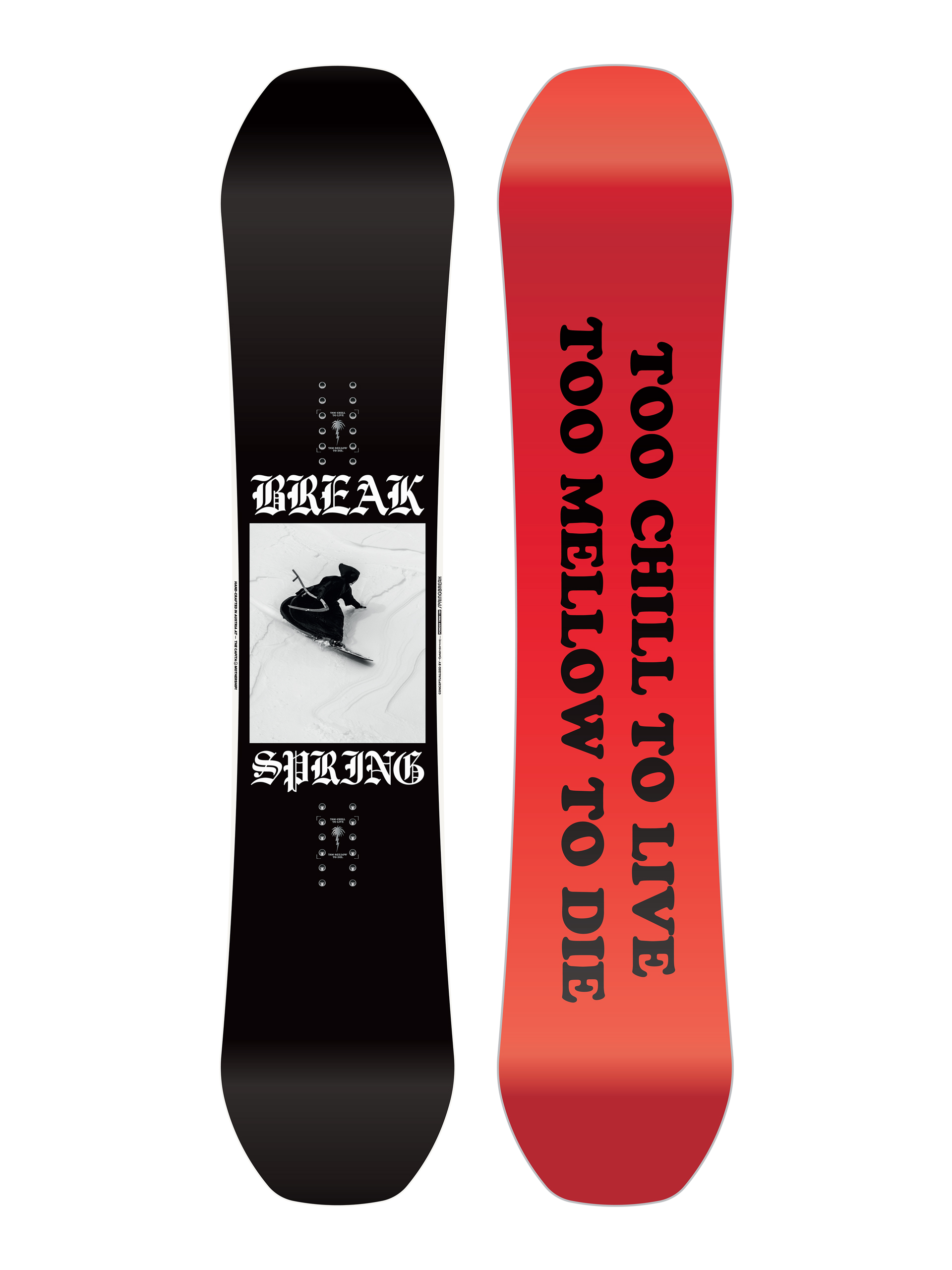 Mens Capita Spring Break Powder Twin Snowboard (red/black)