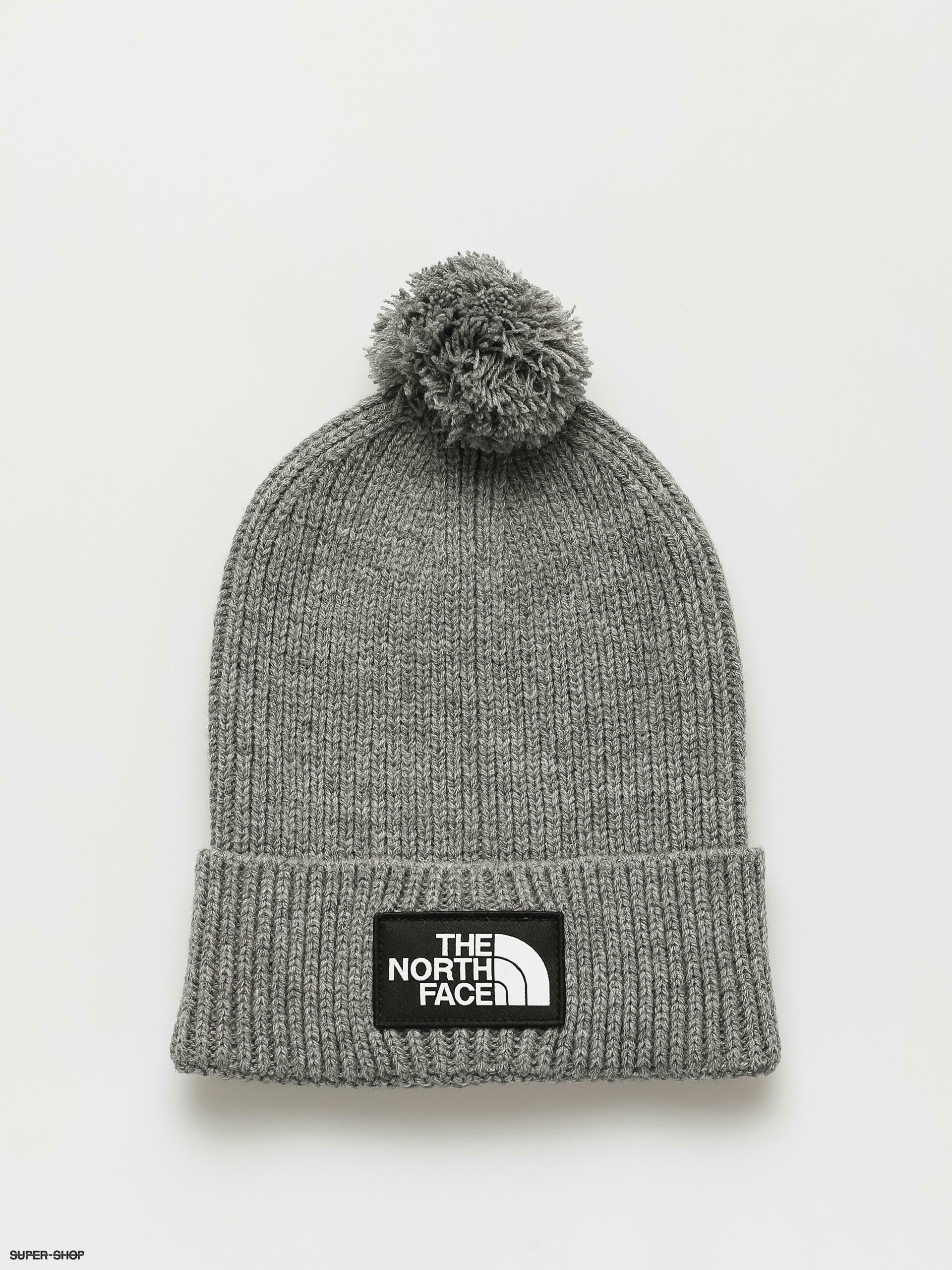 North face grey outlet beanie