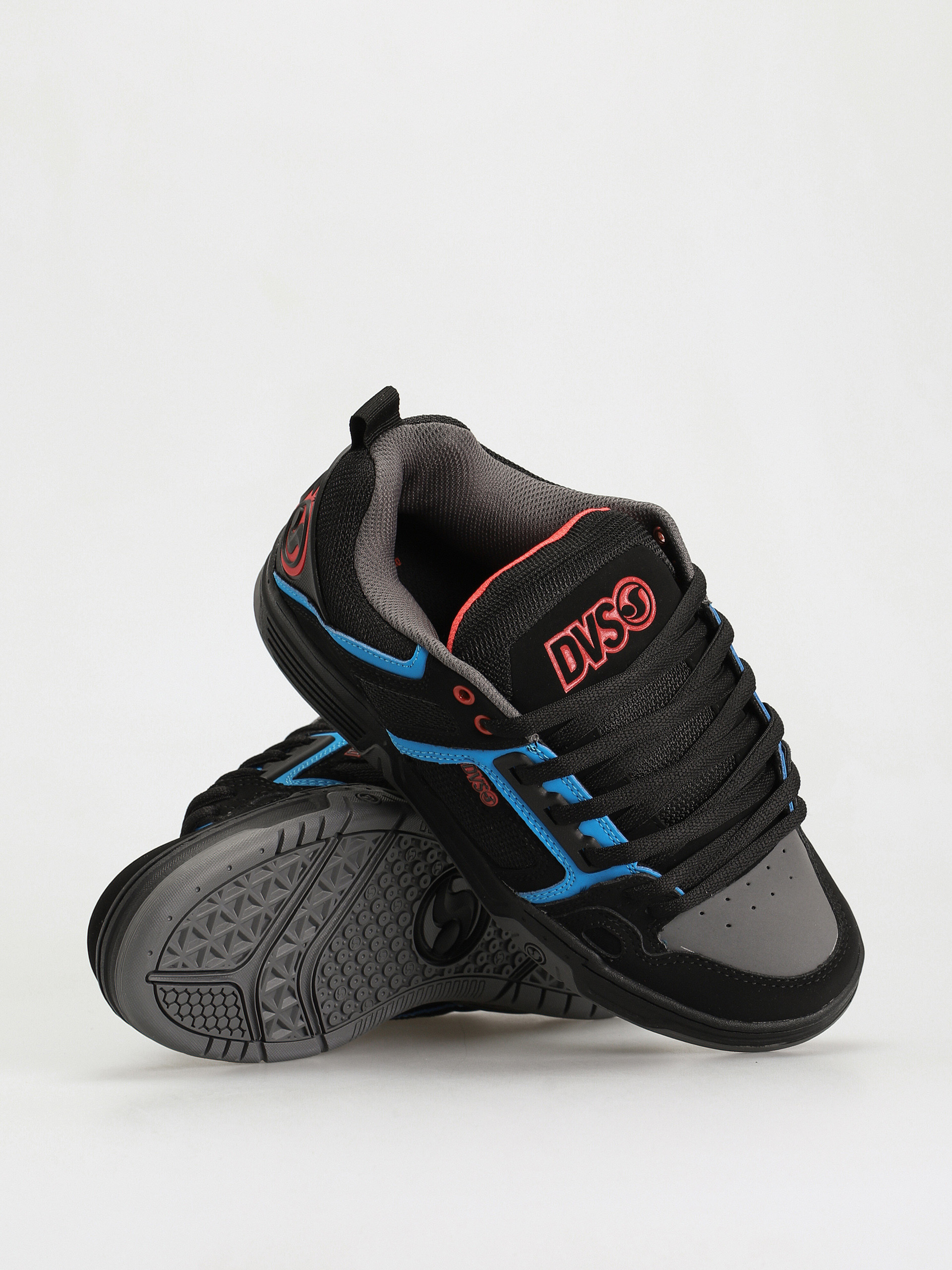 DVS Comanche Shoes (black blue red nubuck)