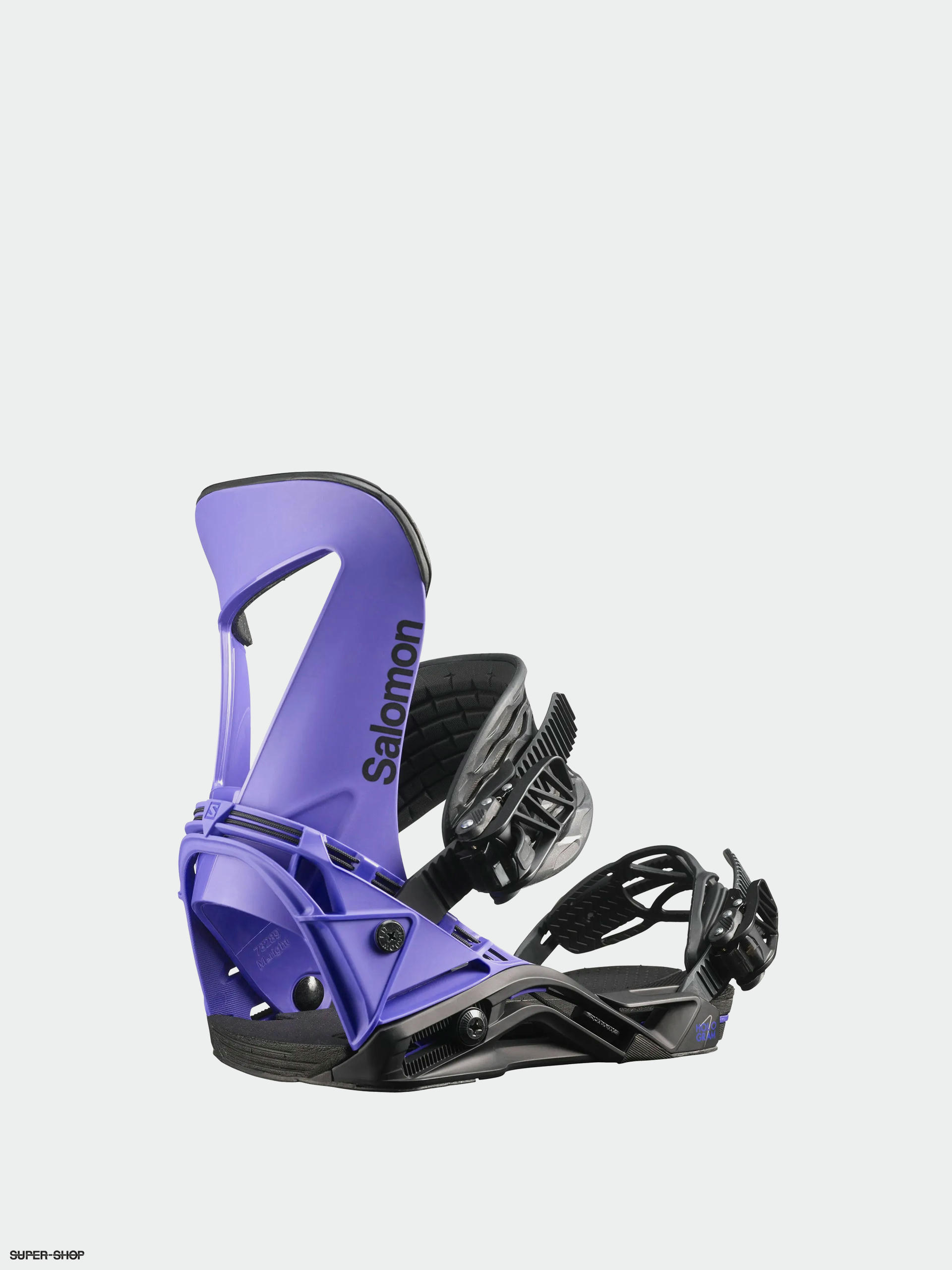 Mens Salomon Hologram Snowboard bindings (purple)