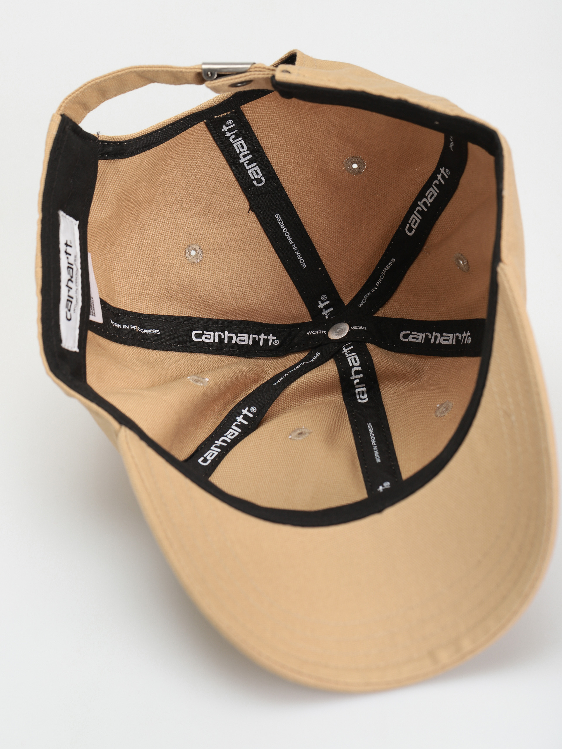 Carhartt WIP Canvas Script Cap - beige (dusty h brown/black)