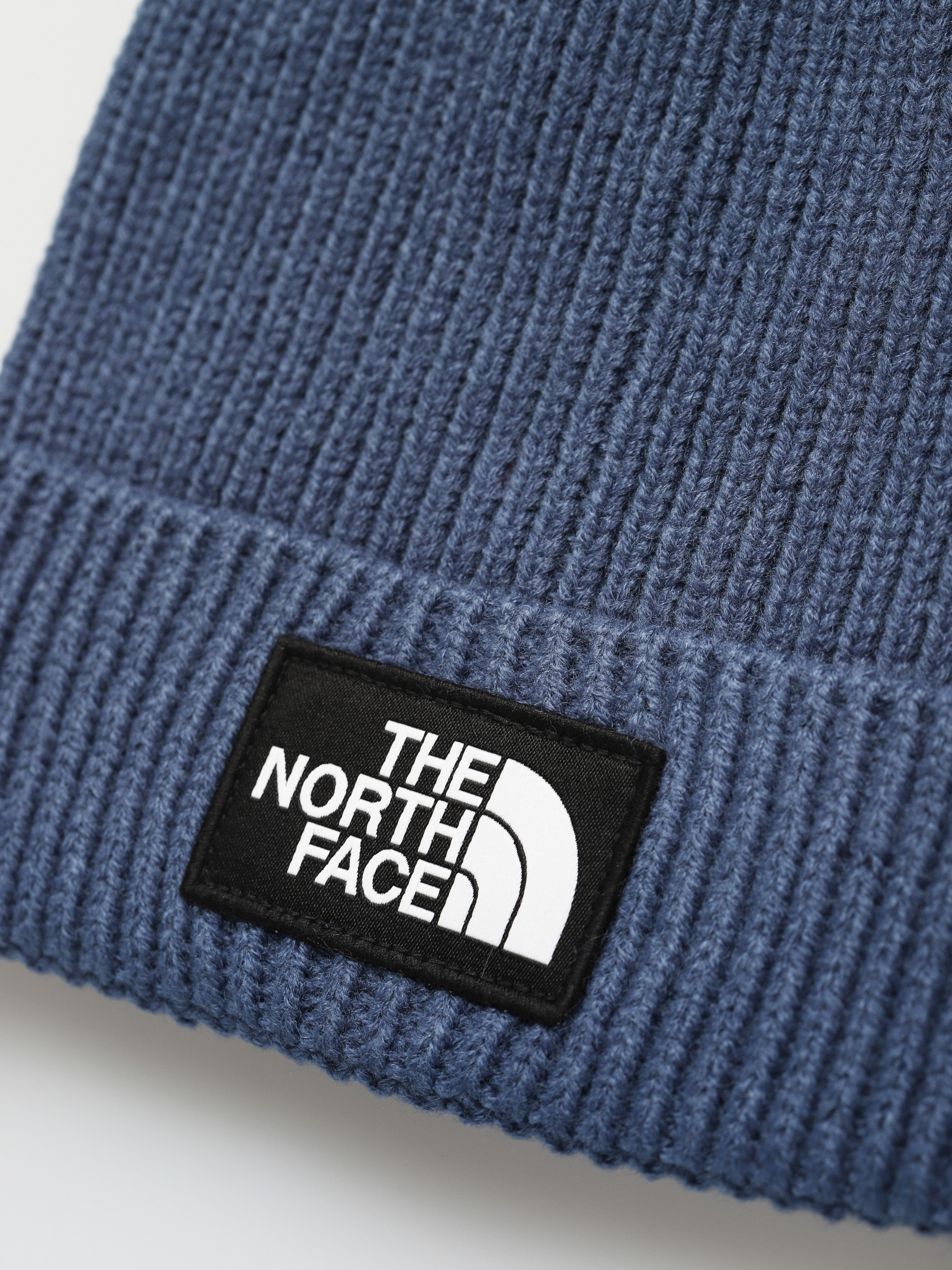 The North Face TNF Logo Box Pom Beanie (shady blue)