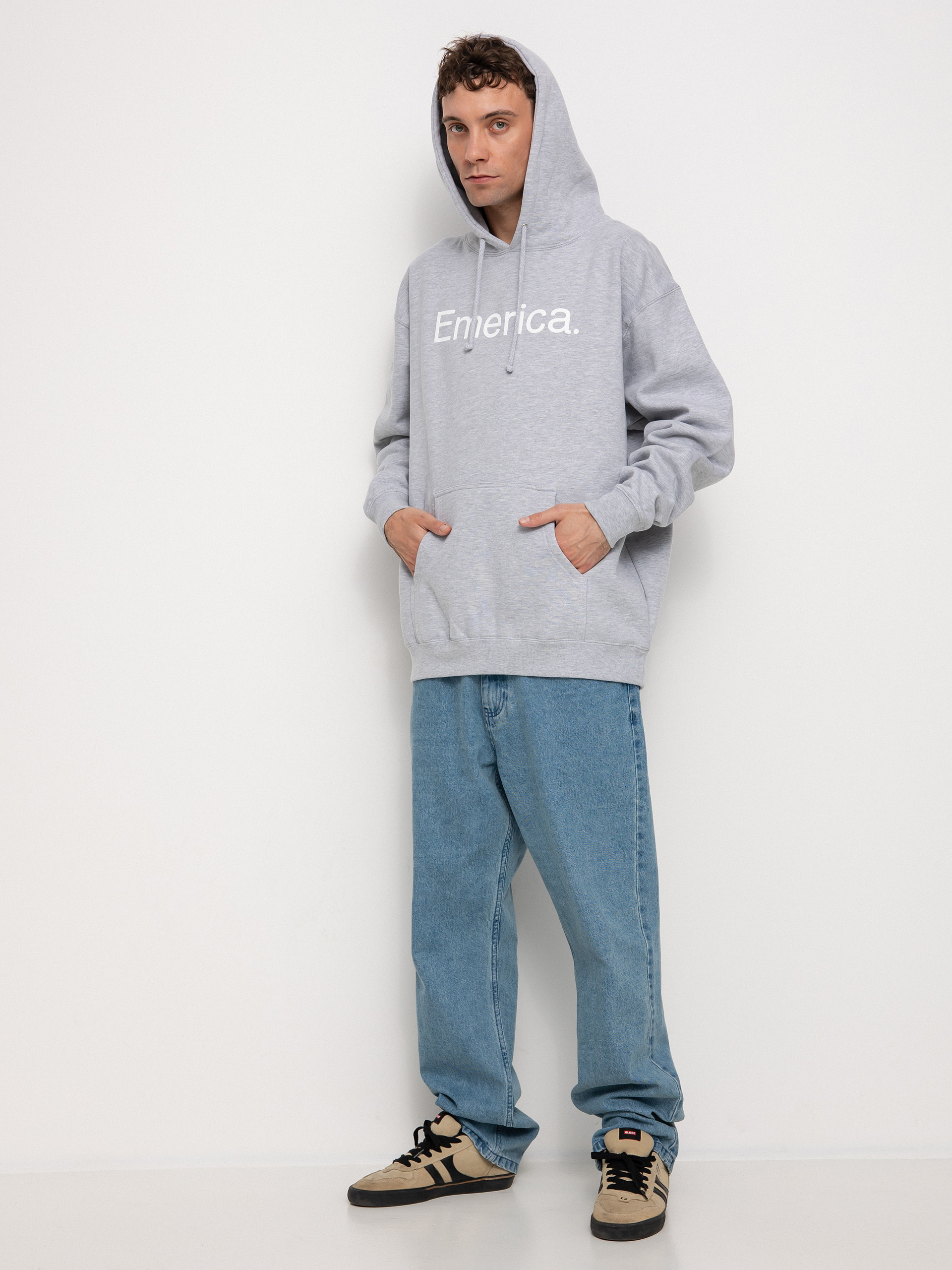 Emerica Pure Logo HD Hoodie (light grey)