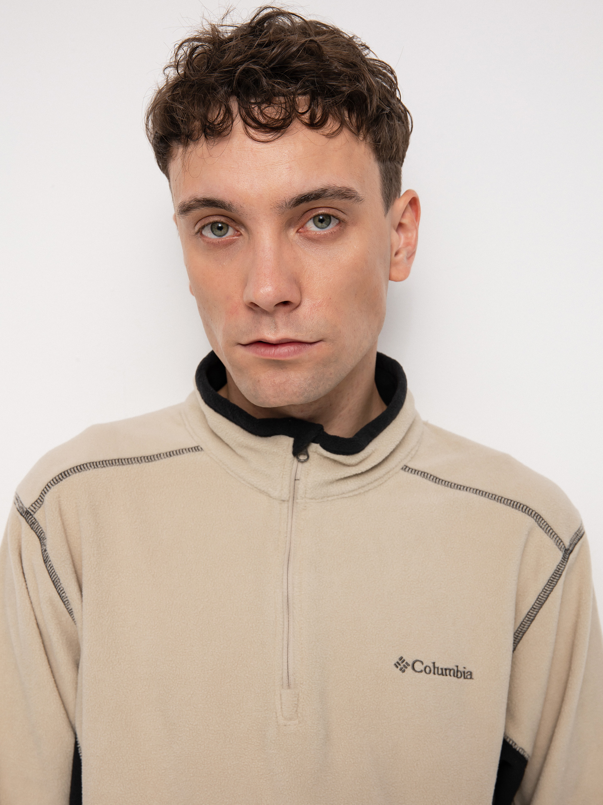 Herren Columbia Klamath Range II Half Zip Fleecejacke (ancient fossil)