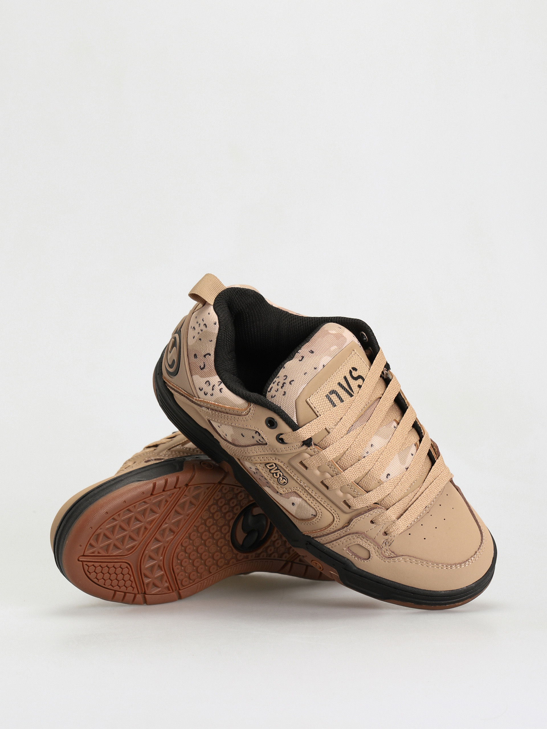 DVS Comanche Shoes (tan camo black leather)