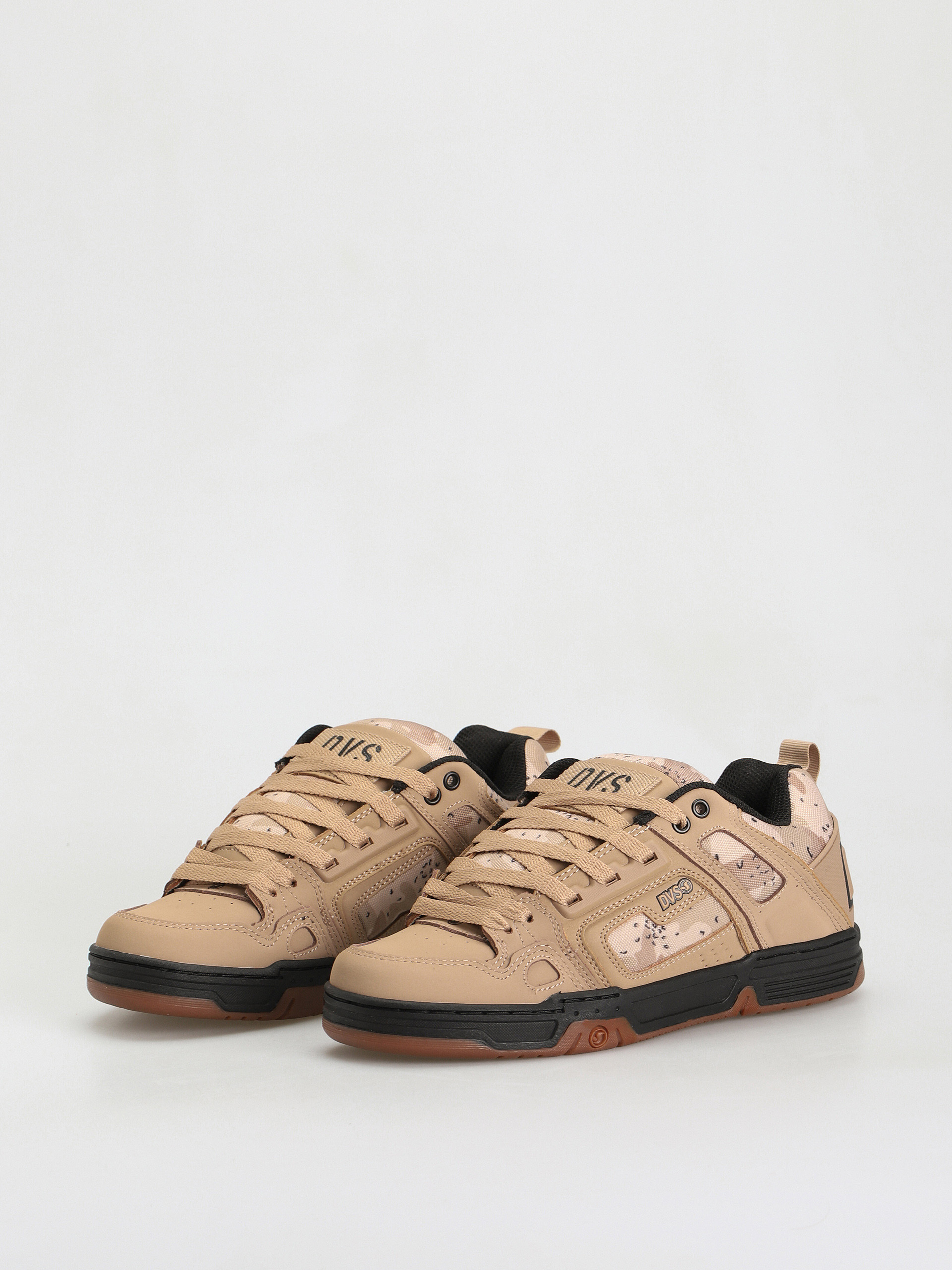 DVS Comanche Shoes (tan camo black leather)
