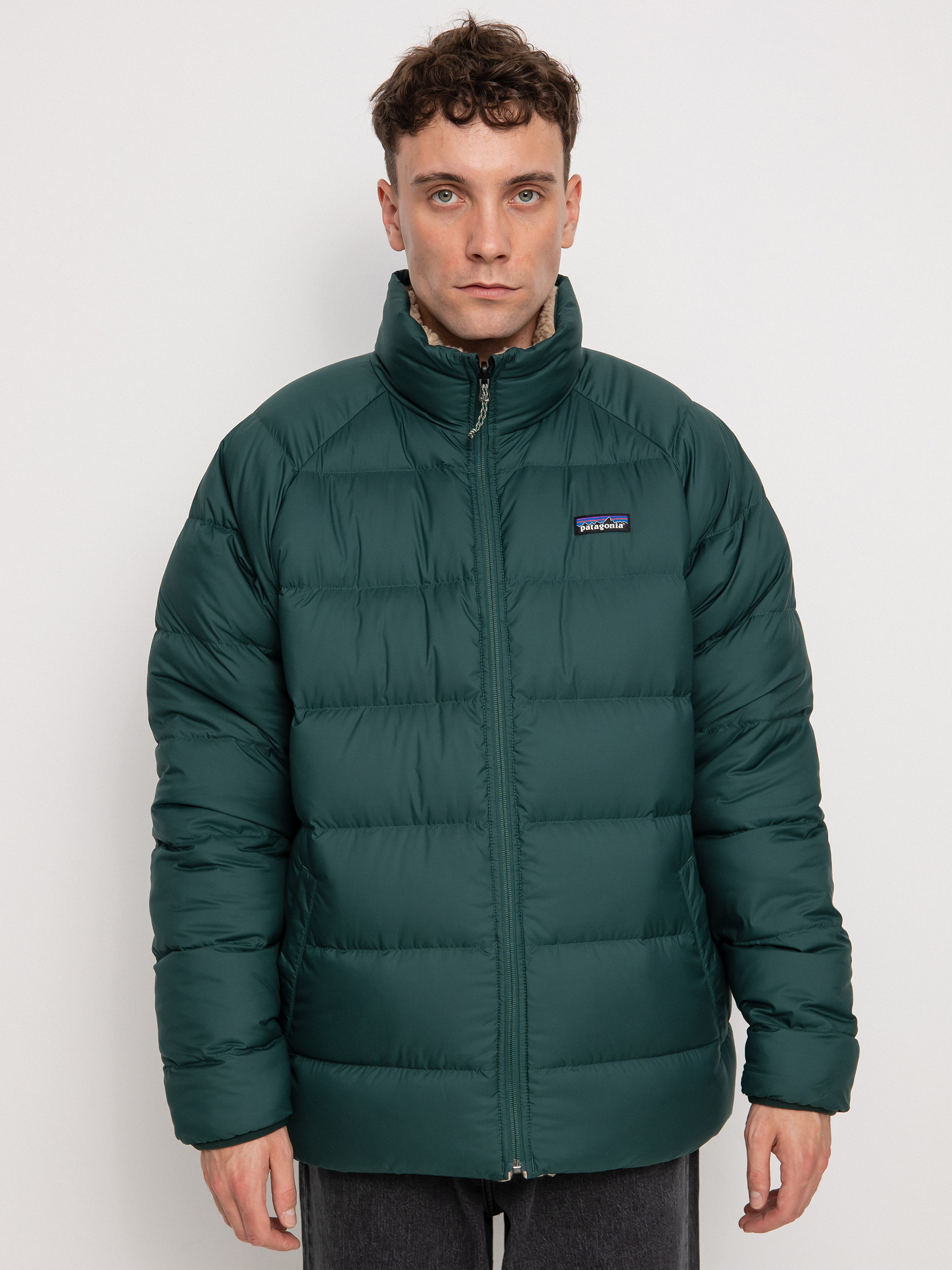 Patagonia Reversible Silent Down Jacket (northern green)