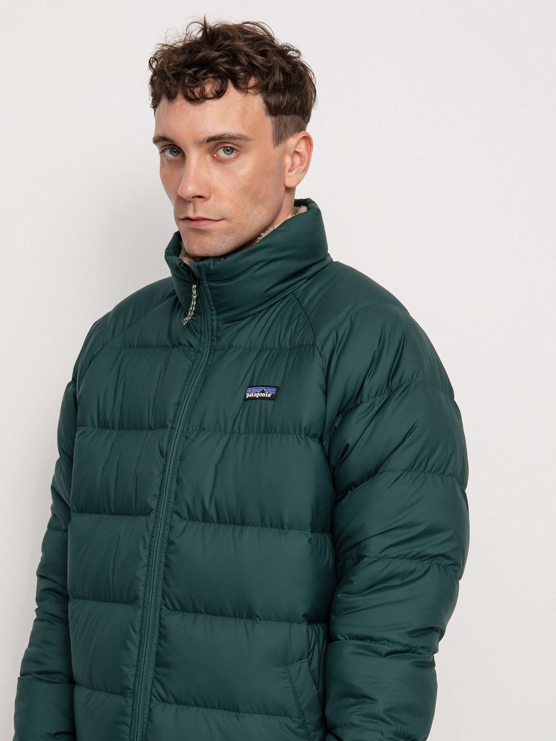 Patagonia Reversible Silent Down Jacket (northern green)