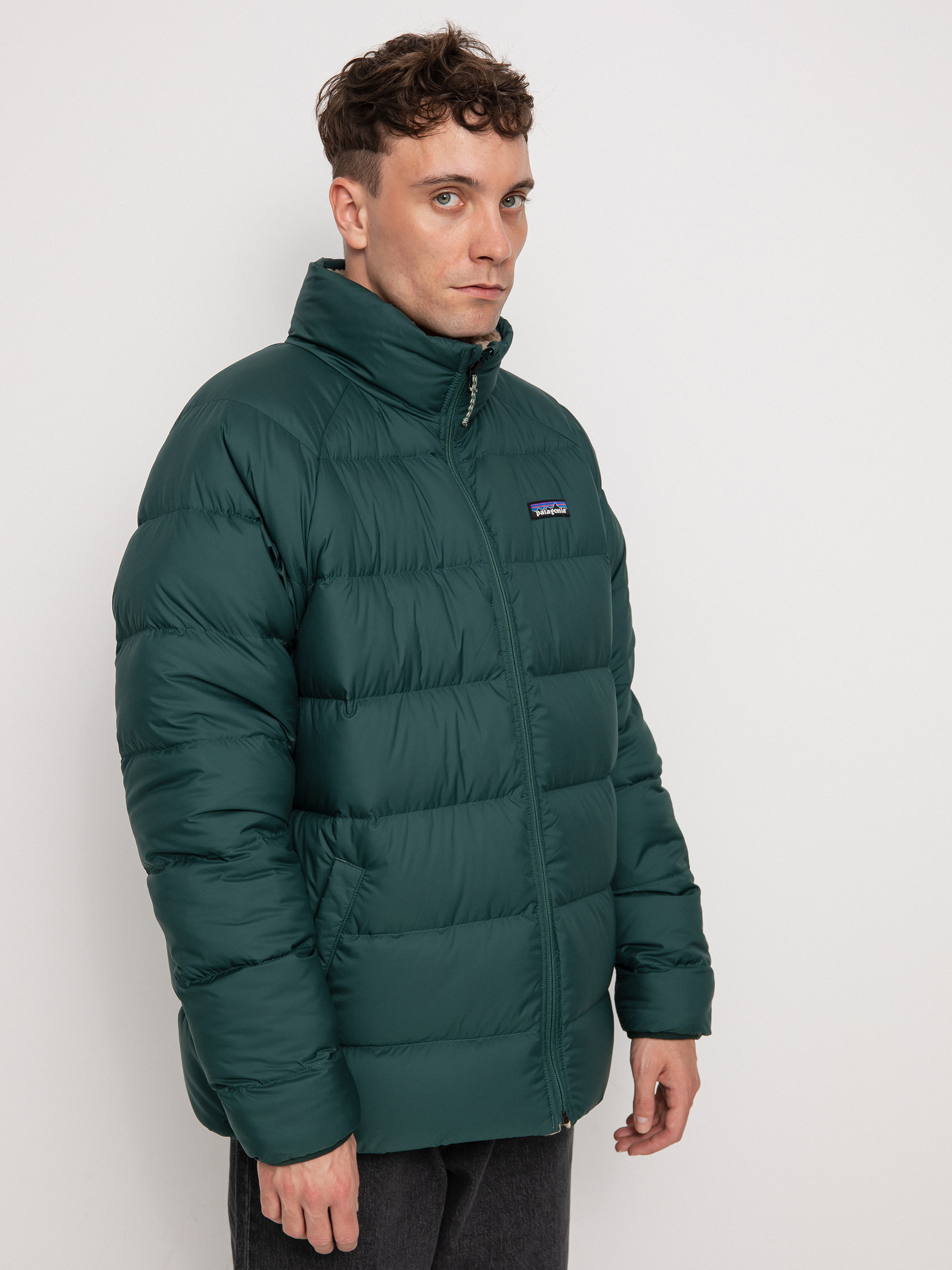 Patagonia Reversible Silent Down Jacket (northern green)