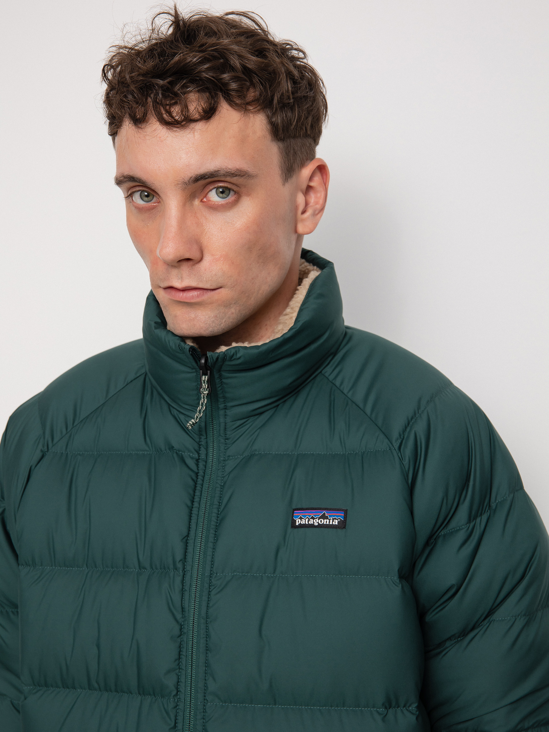 Patagonia Reversible Silent Down Jacket (northern green)
