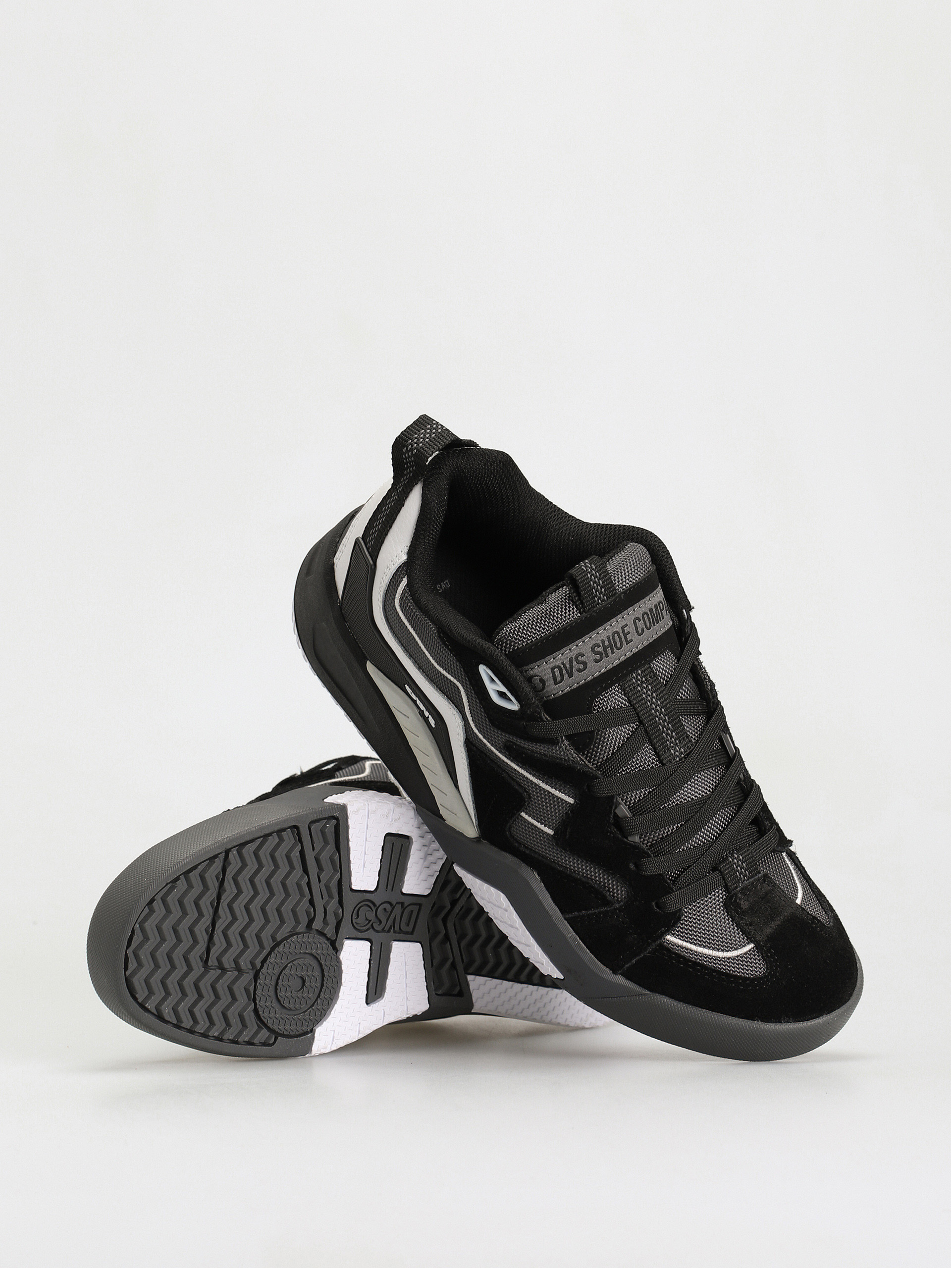DVS Devious Shoes (black charcoal white suede)