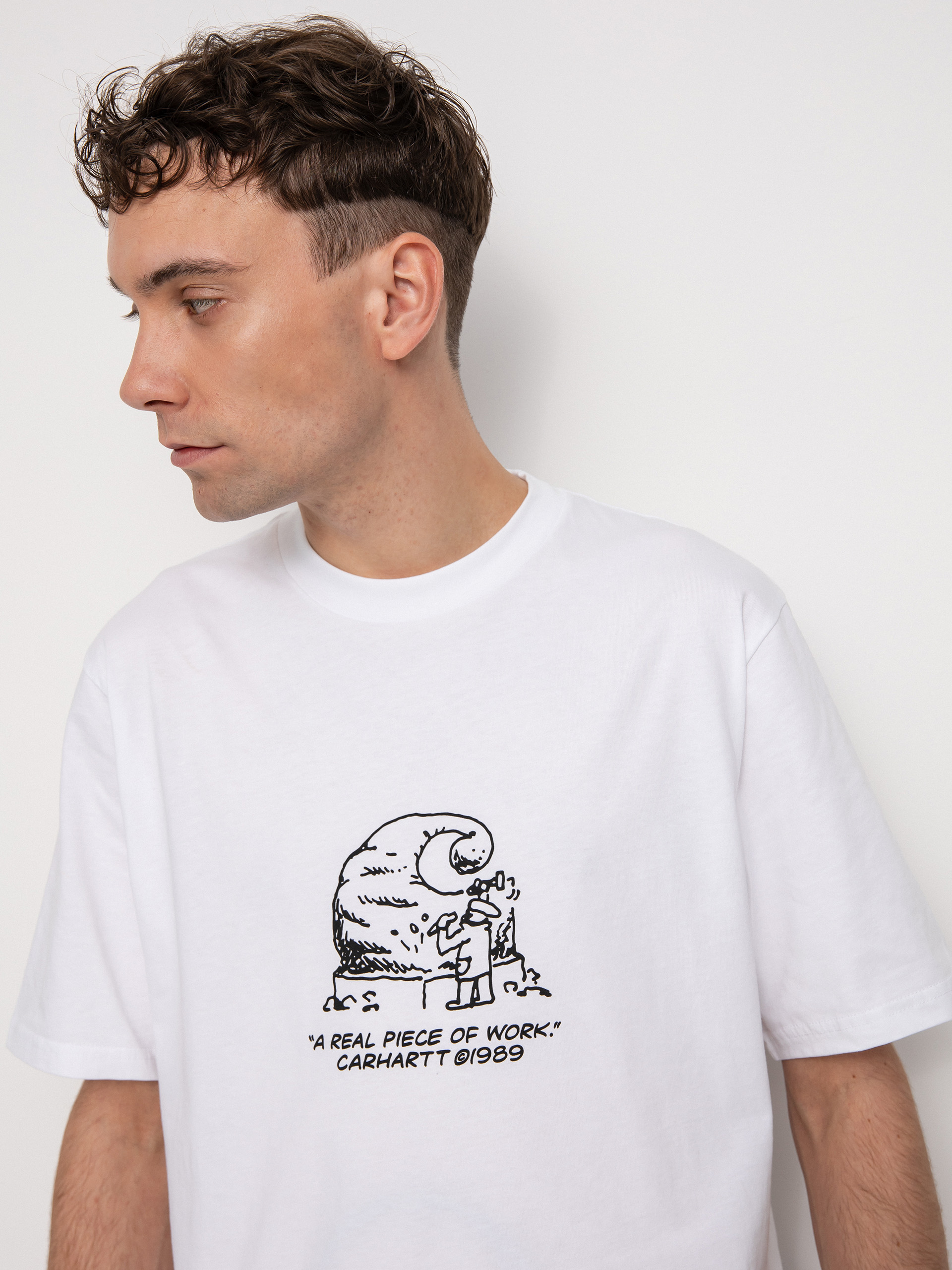 Carhartt WIP Piece Of Work T-Shirt (white/black)
