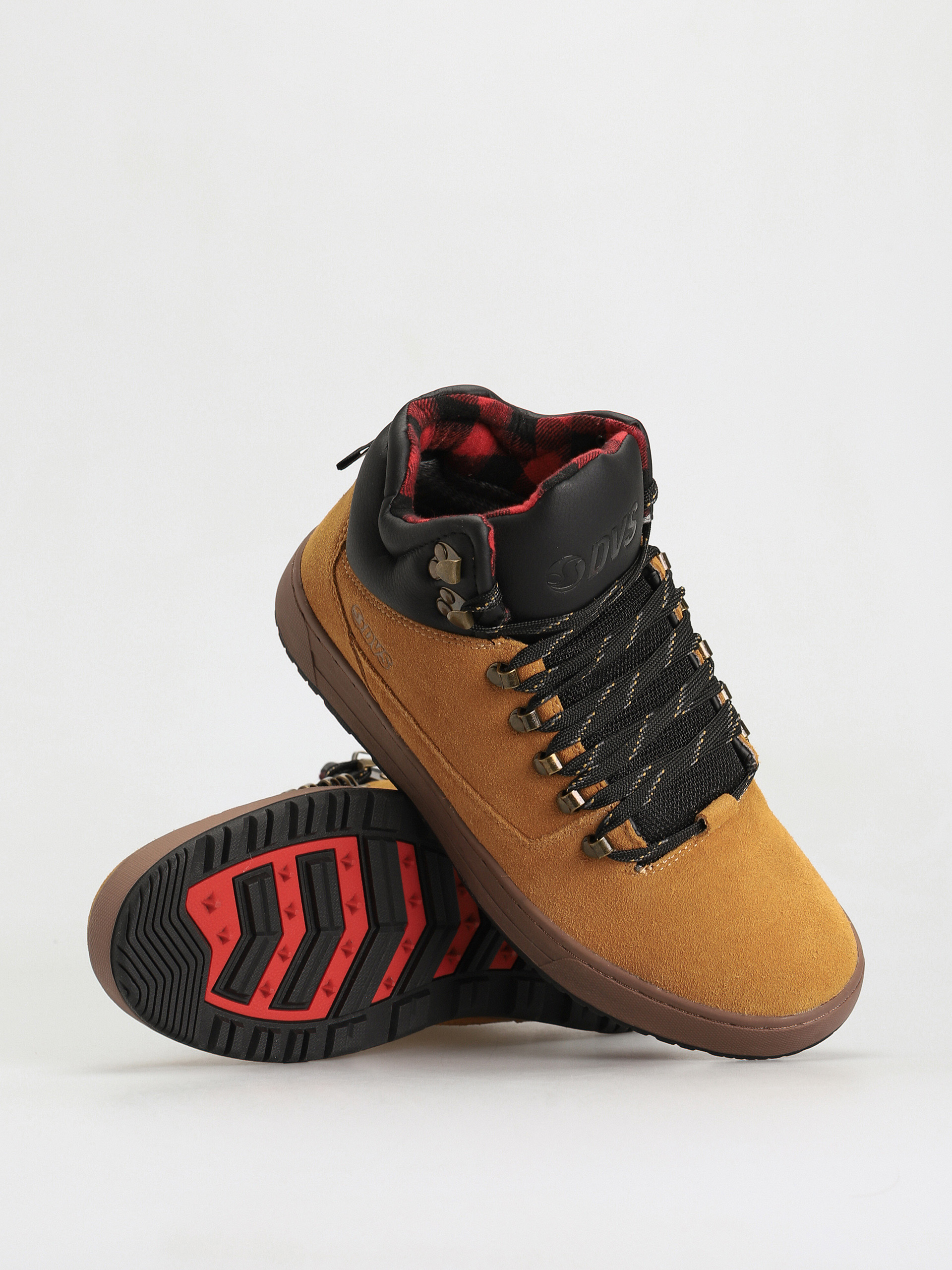 DVS Vanguard Shoes (chamois black red suede)