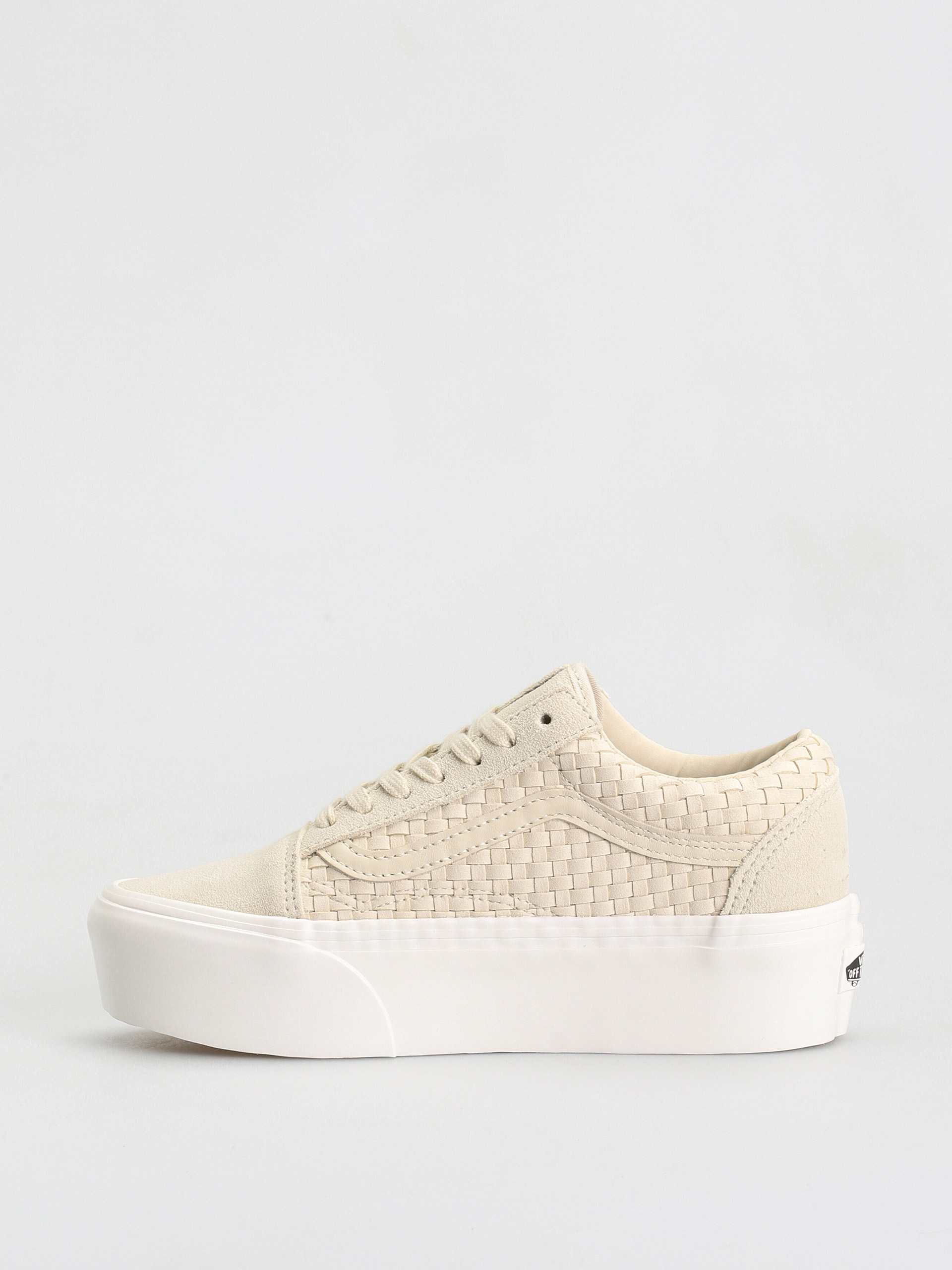 Vans Old Skool Stackform Shoes (micro weave ivory)