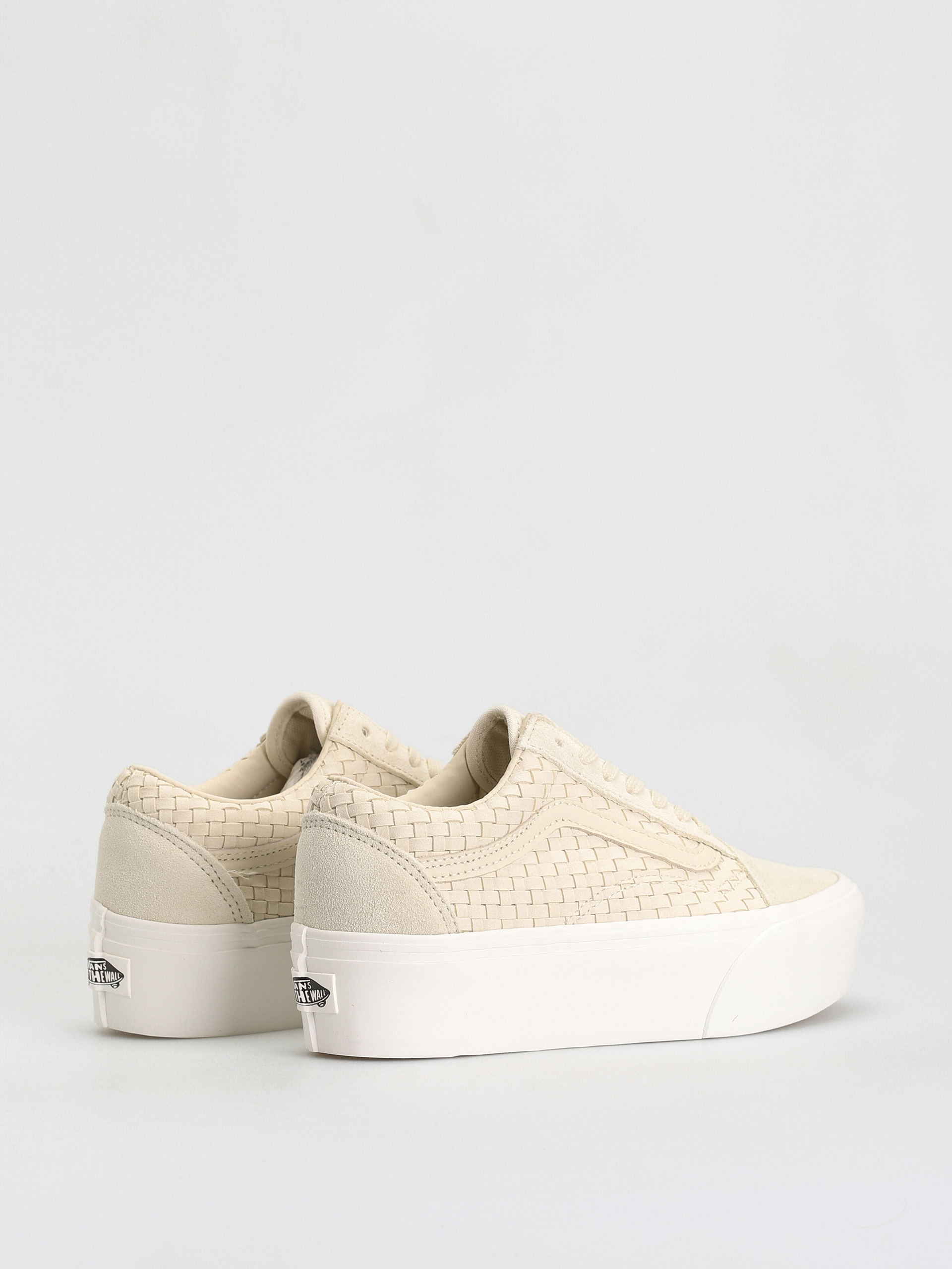 Vans Old Skool Stackform Shoes (micro weave ivory)