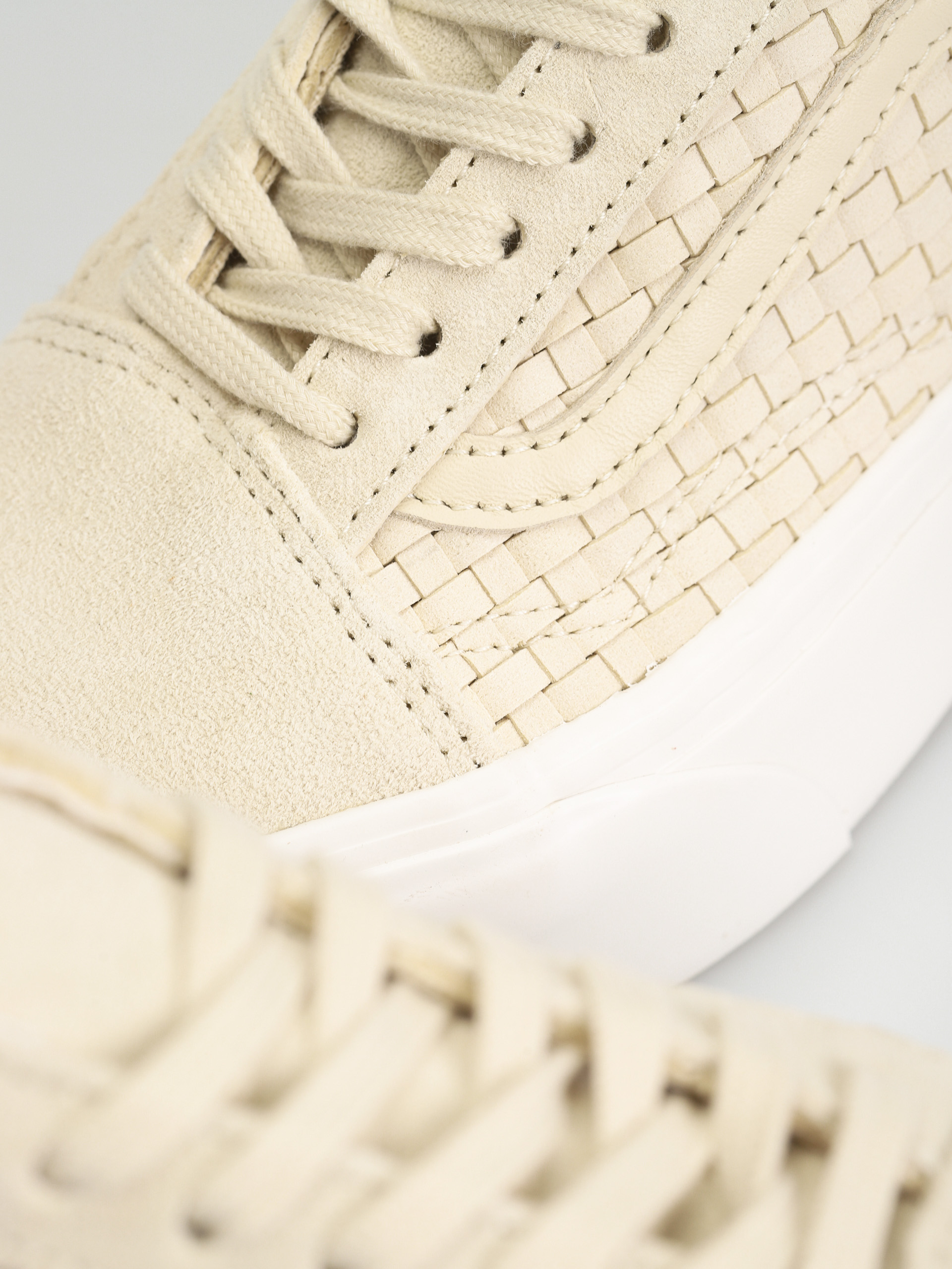 Vans Old Skool Stackform Shoes (micro weave ivory)