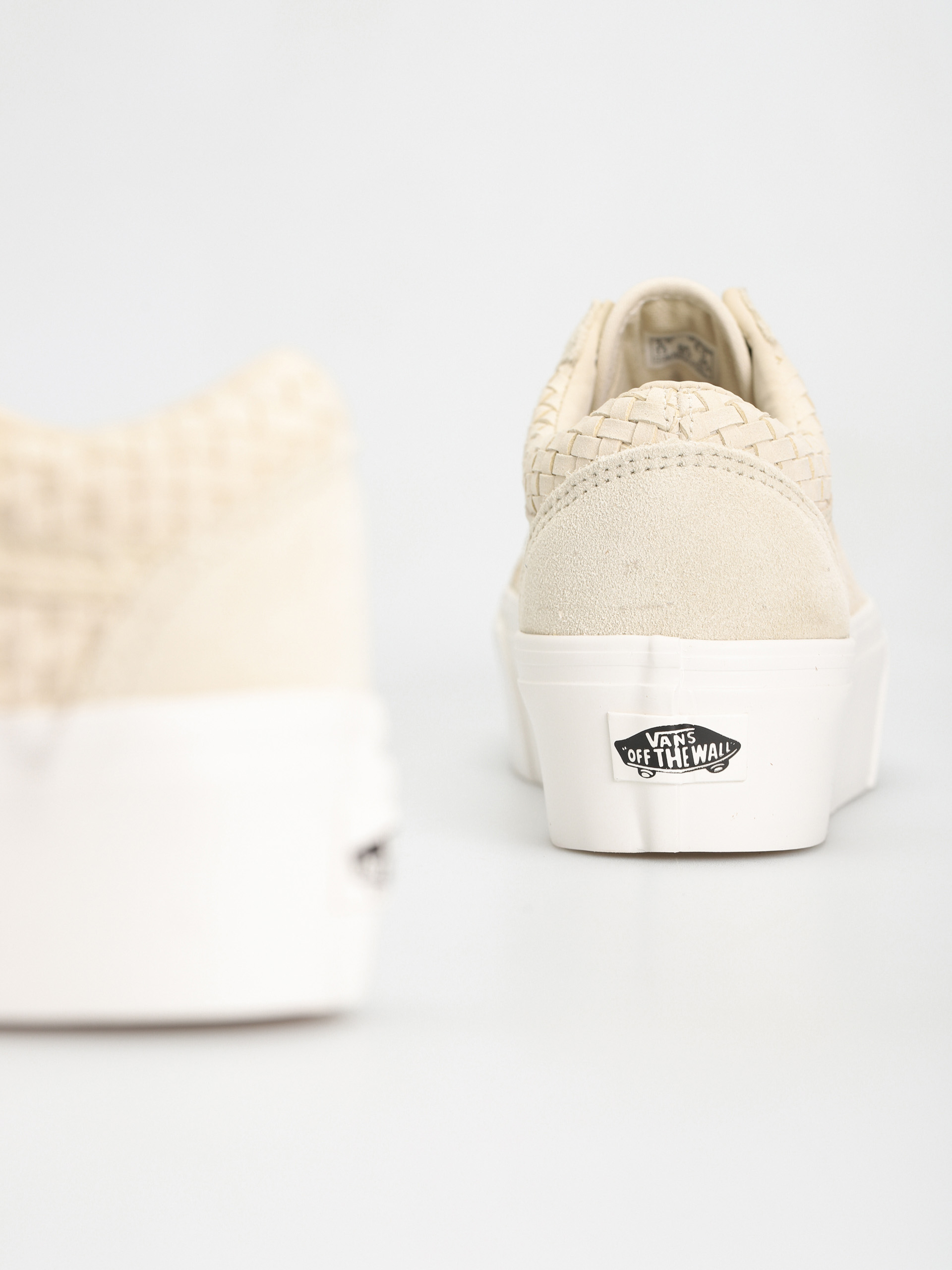 Vans Old Skool Stackform Shoes (micro weave ivory)