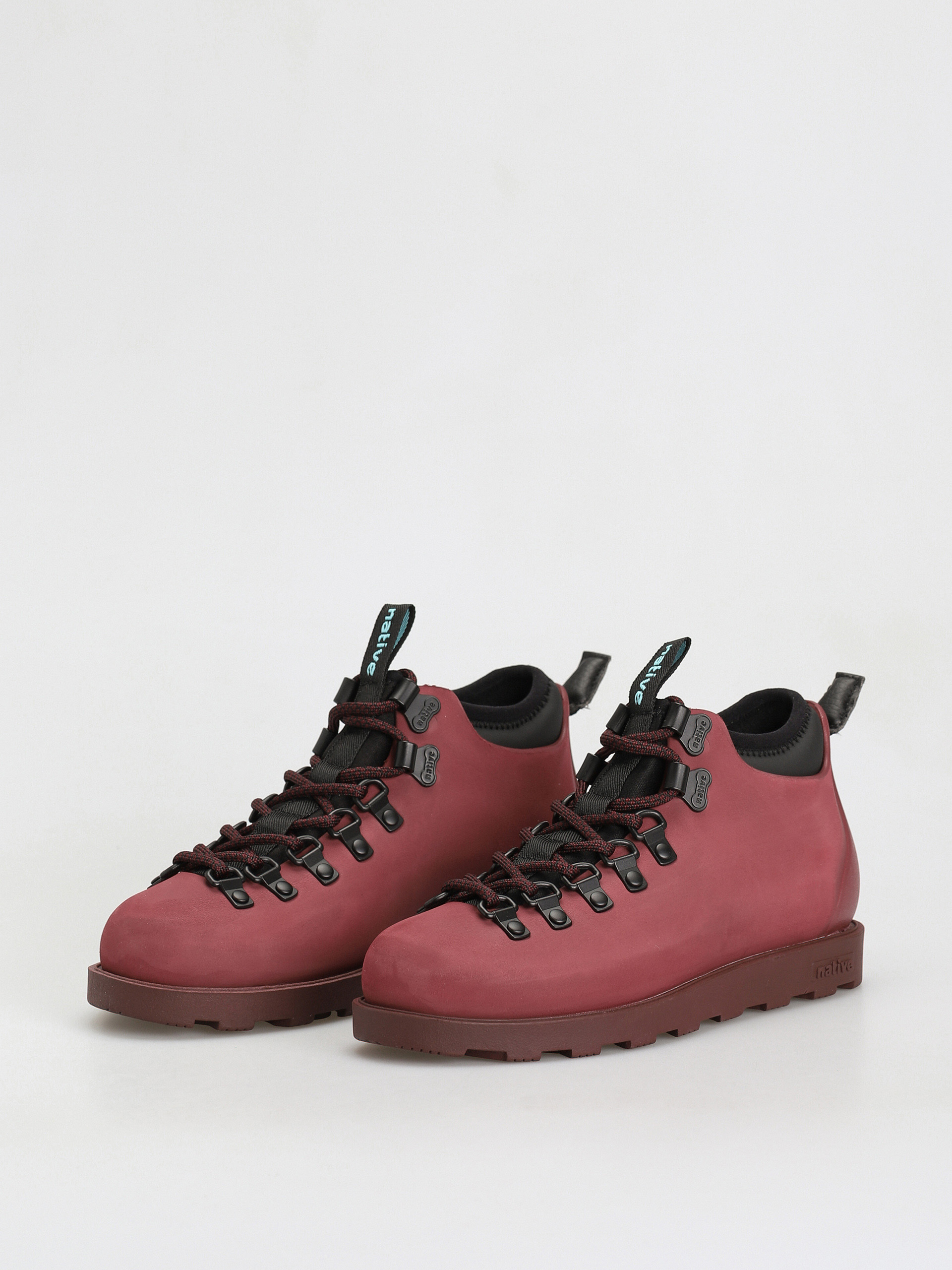 Native Fitzsimmons Citylite Winter shoes (tart red/cavalier red/jiffy black/cavalier red laces)