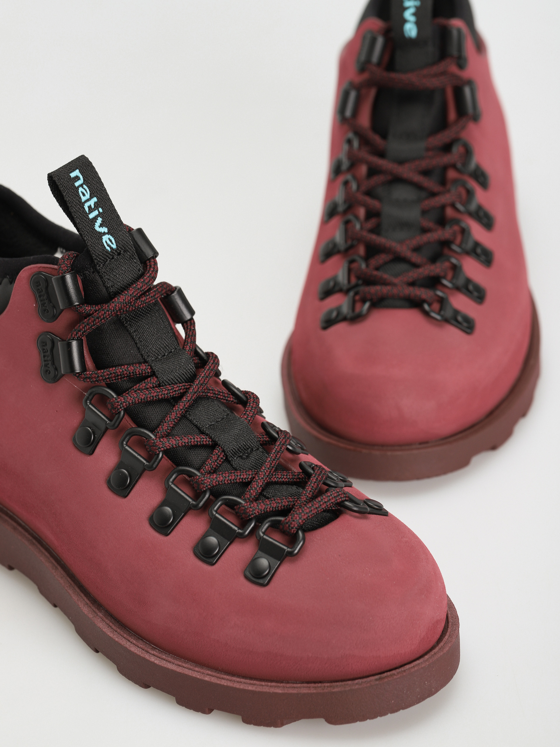 Native Fitzsimmons Citylite Winter shoes (tart red/cavalier red/jiffy black/cavalier red laces)