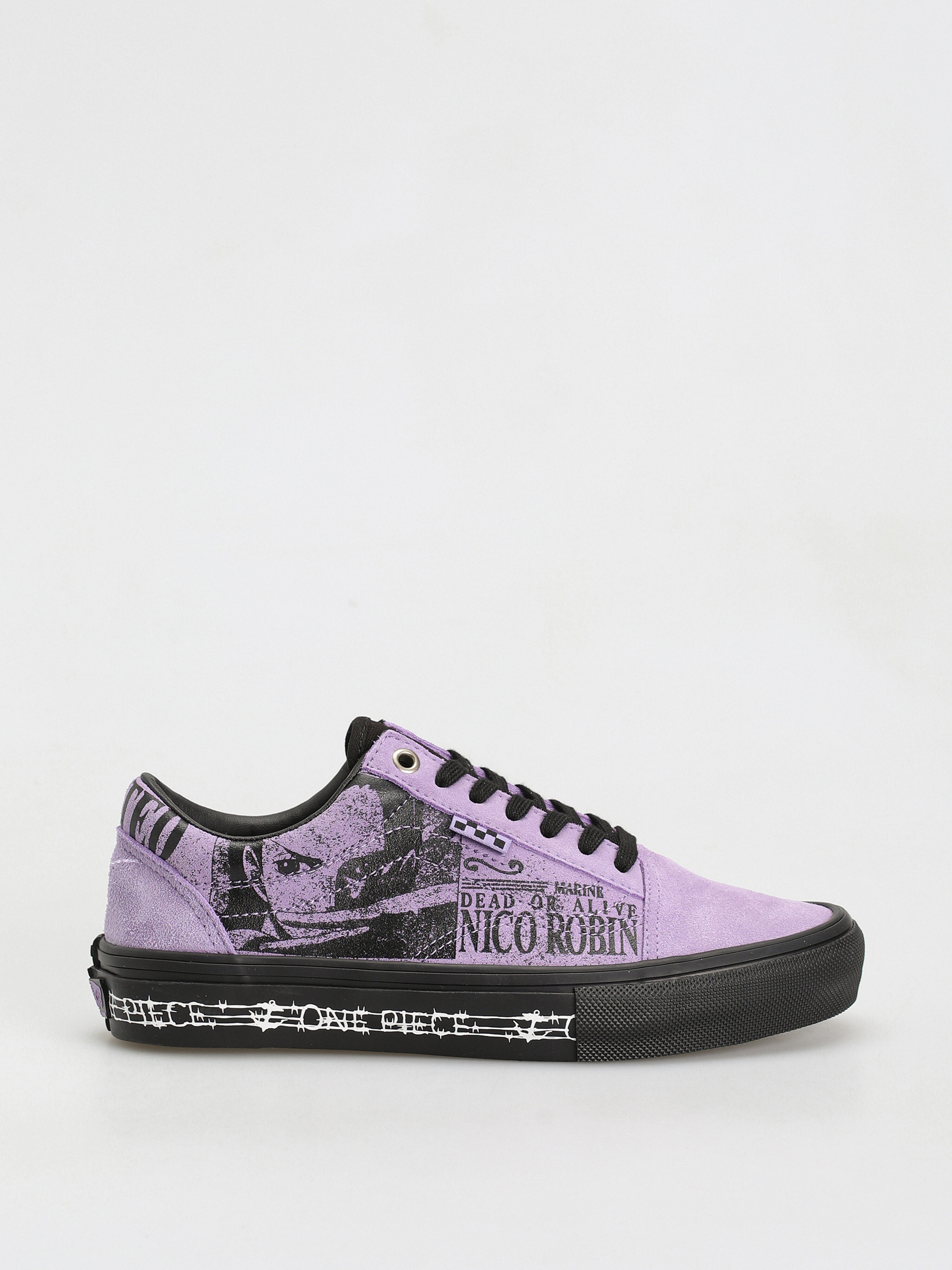 Vans X One Piece Skate Old Skool Shoes (wanted nico robin purple)