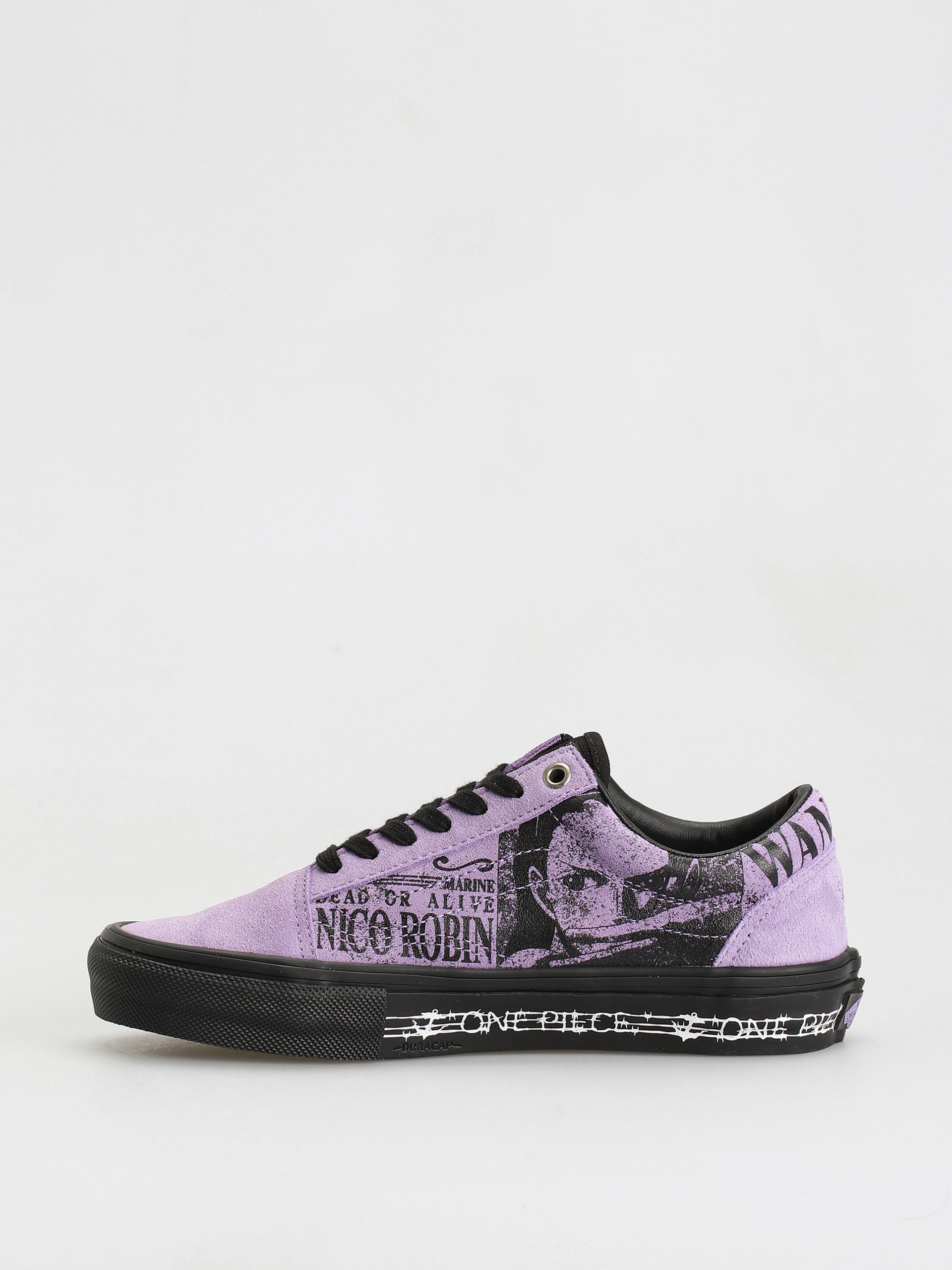 Vans X One Piece Skate Old Skool Shoes (wanted nico robin purple)