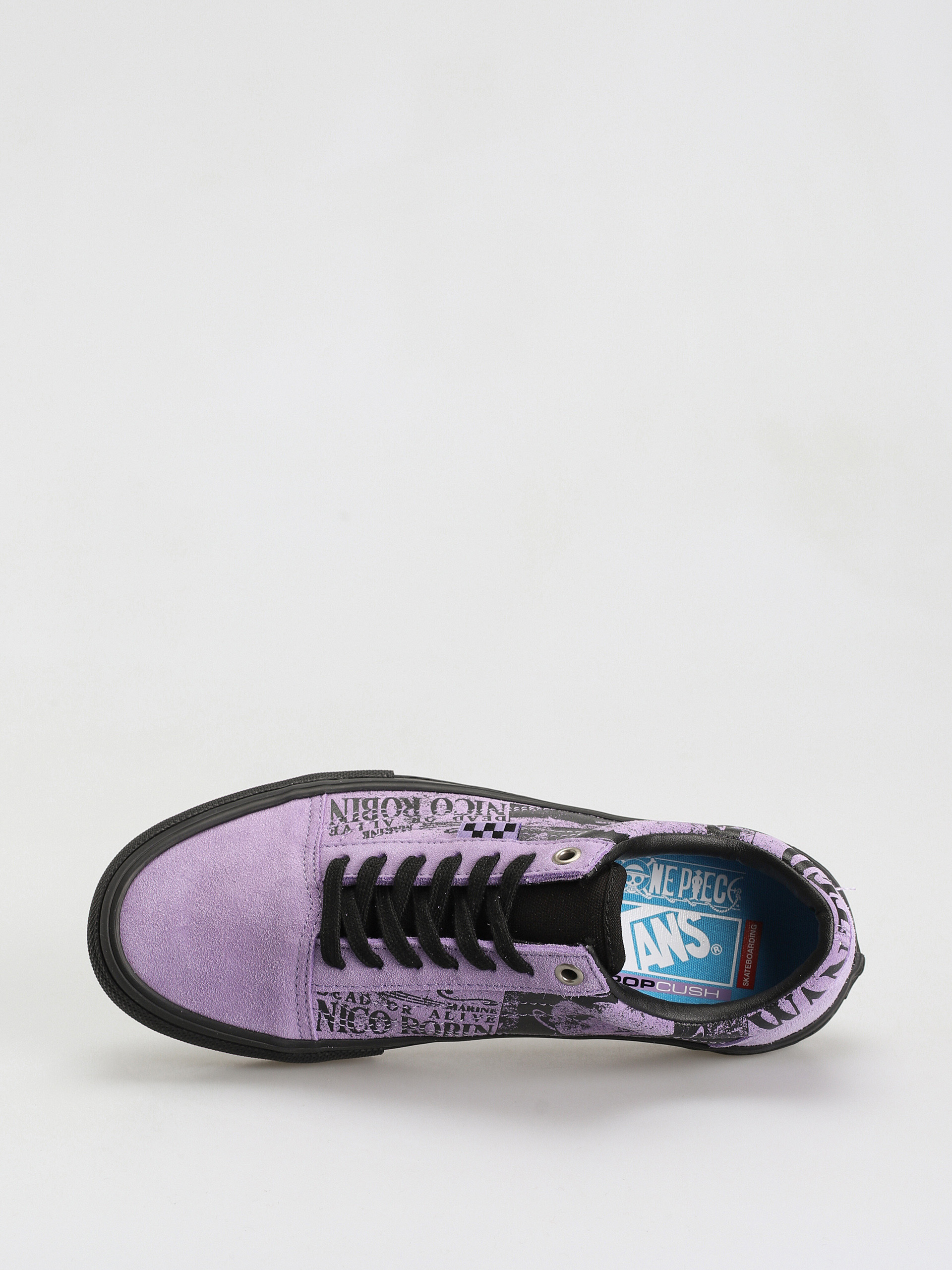 Vans X One Piece Skate Old Skool Shoes (wanted nico robin purple)